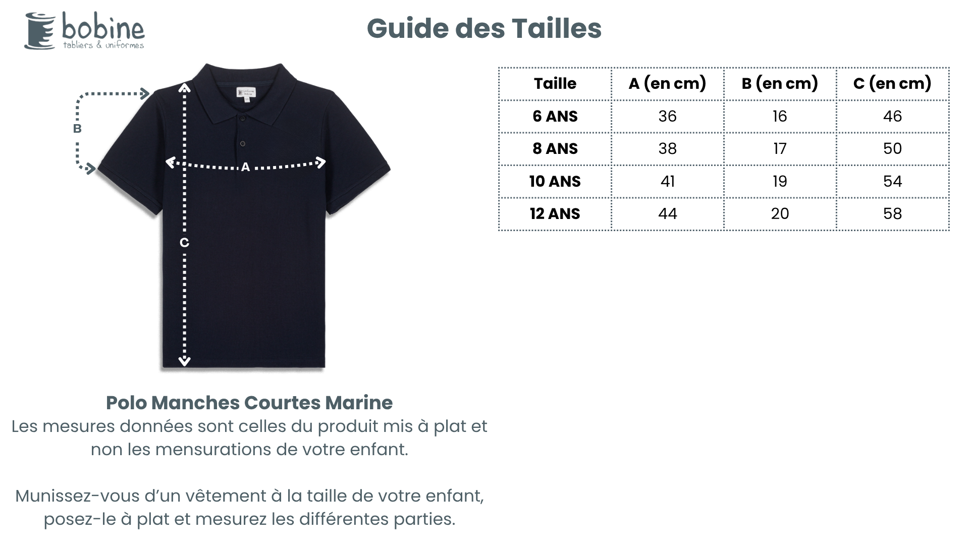 Guide des tailles