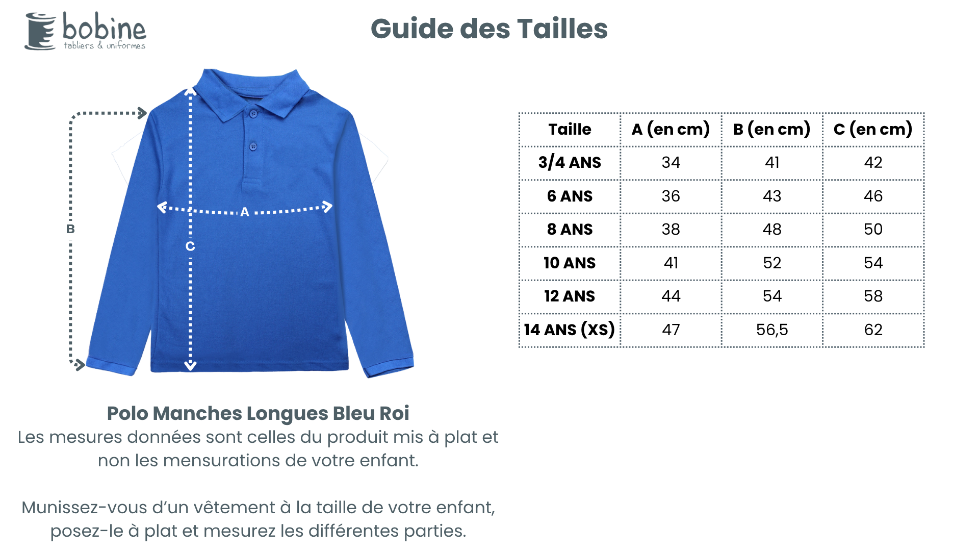 Guide des tailles