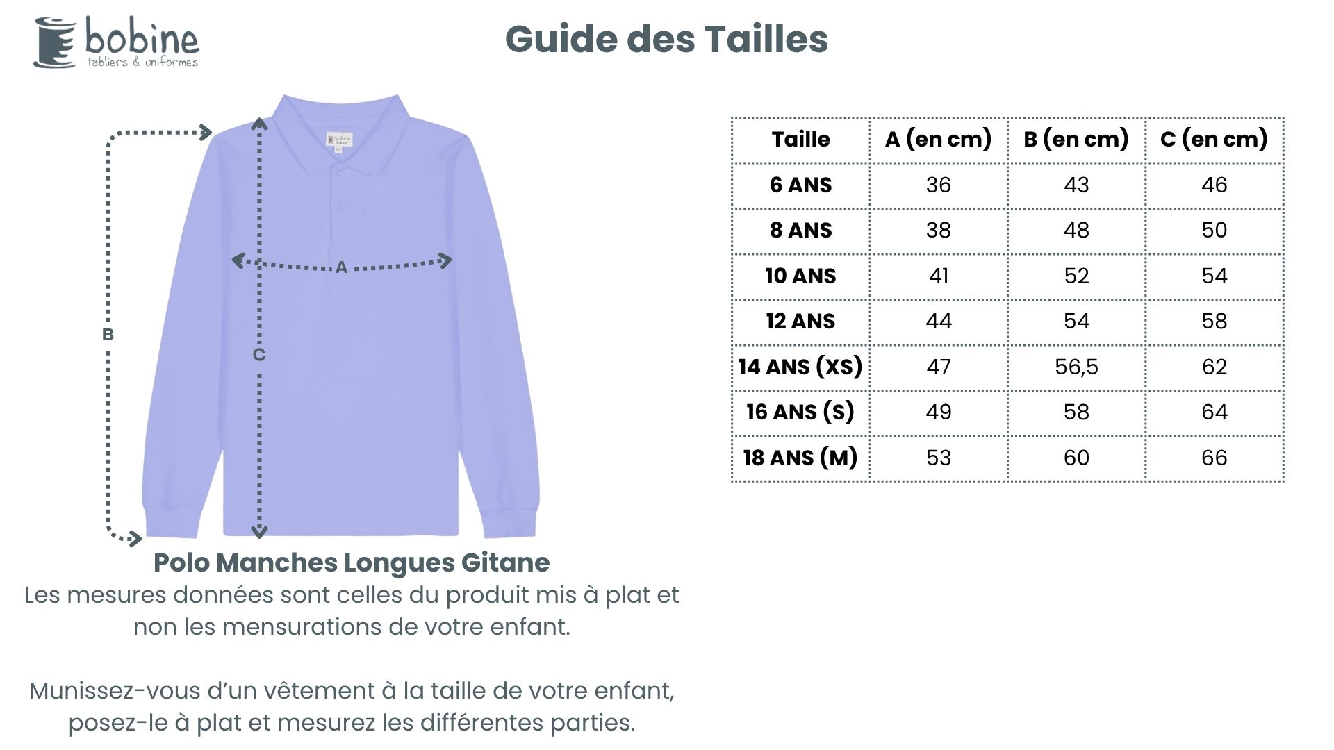 Guide des tailles