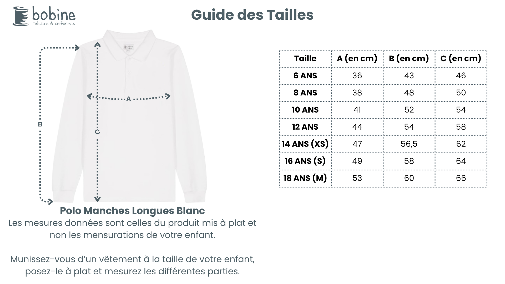 Guide des tailles