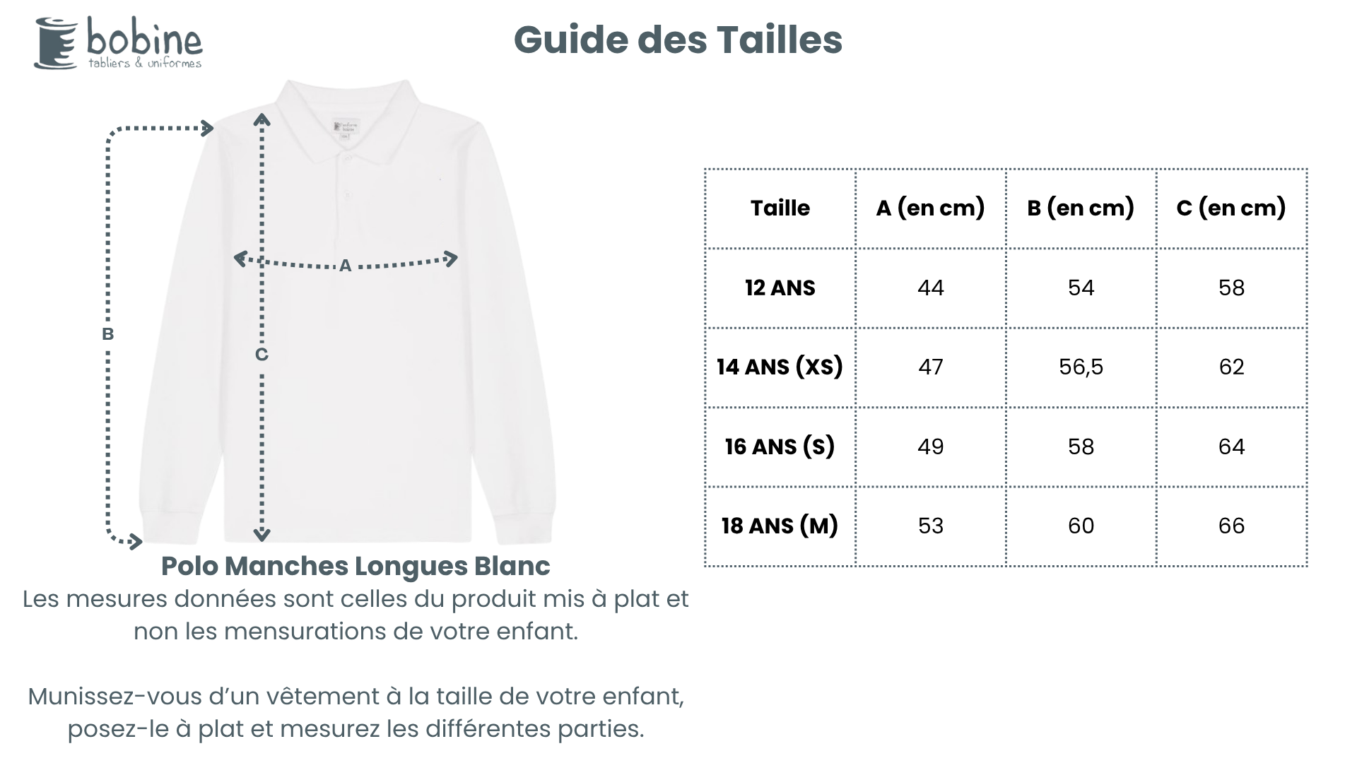 Guide des tailles
