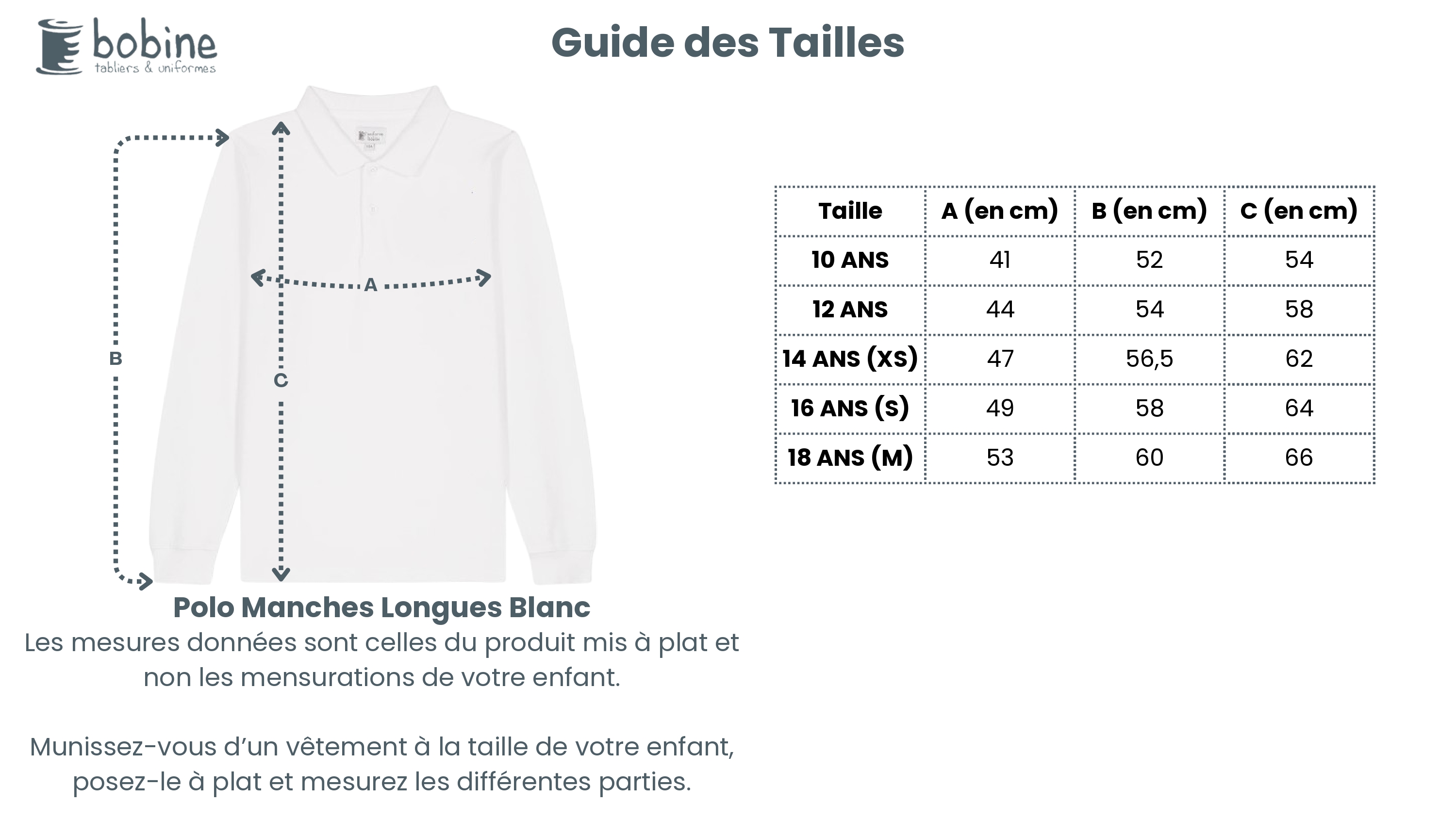 Guide des tailles