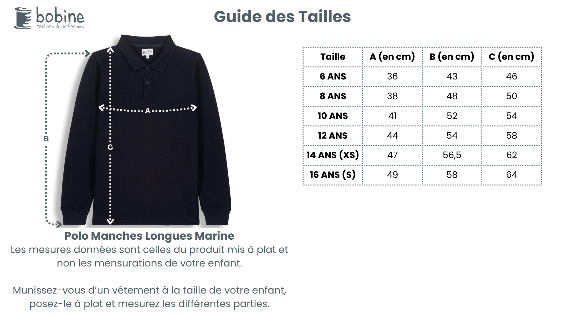Guide des tailles
