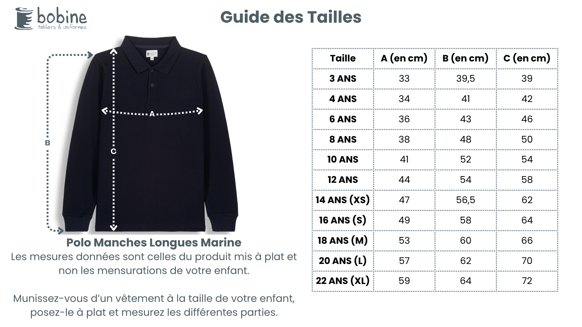 Guide des tailles