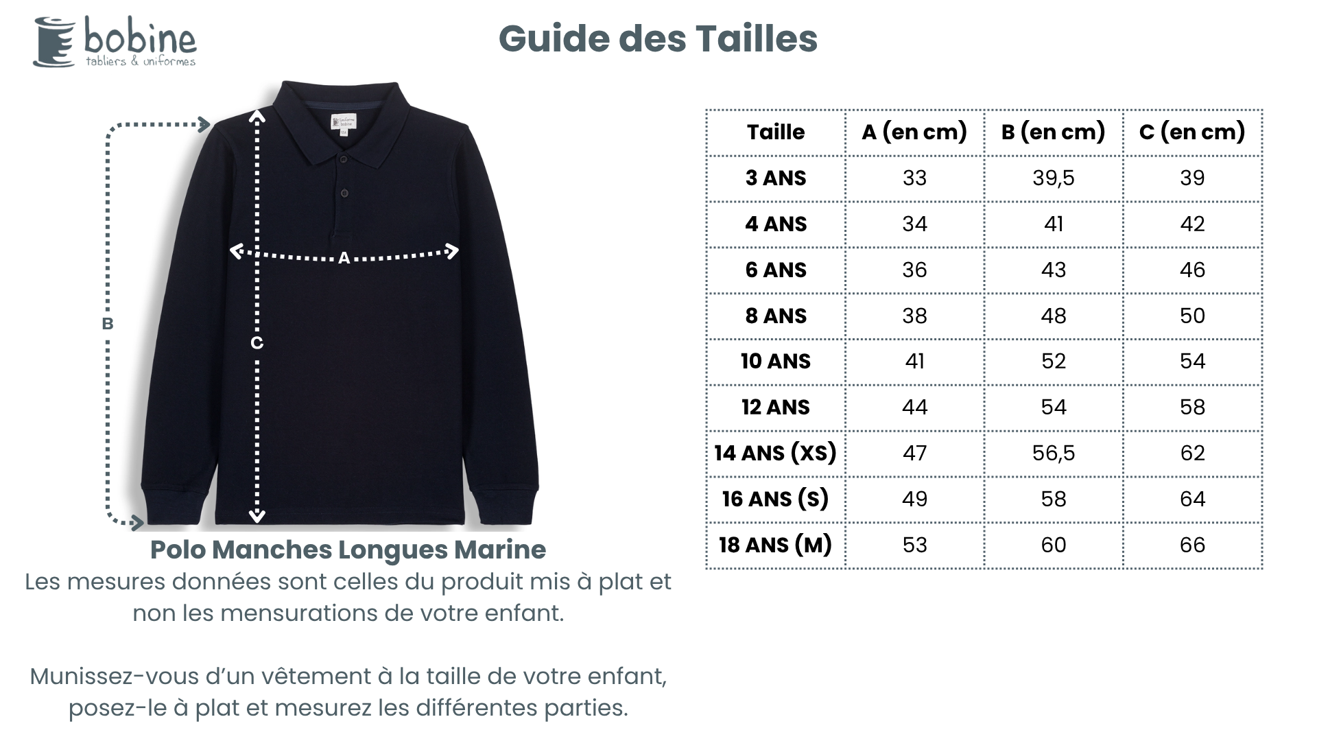 Guide des tailles