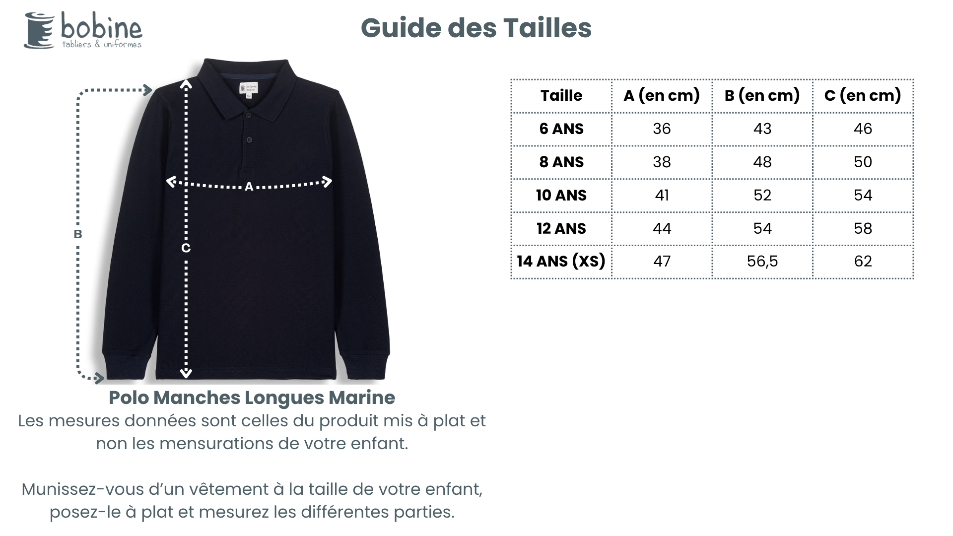 Guide des tailles