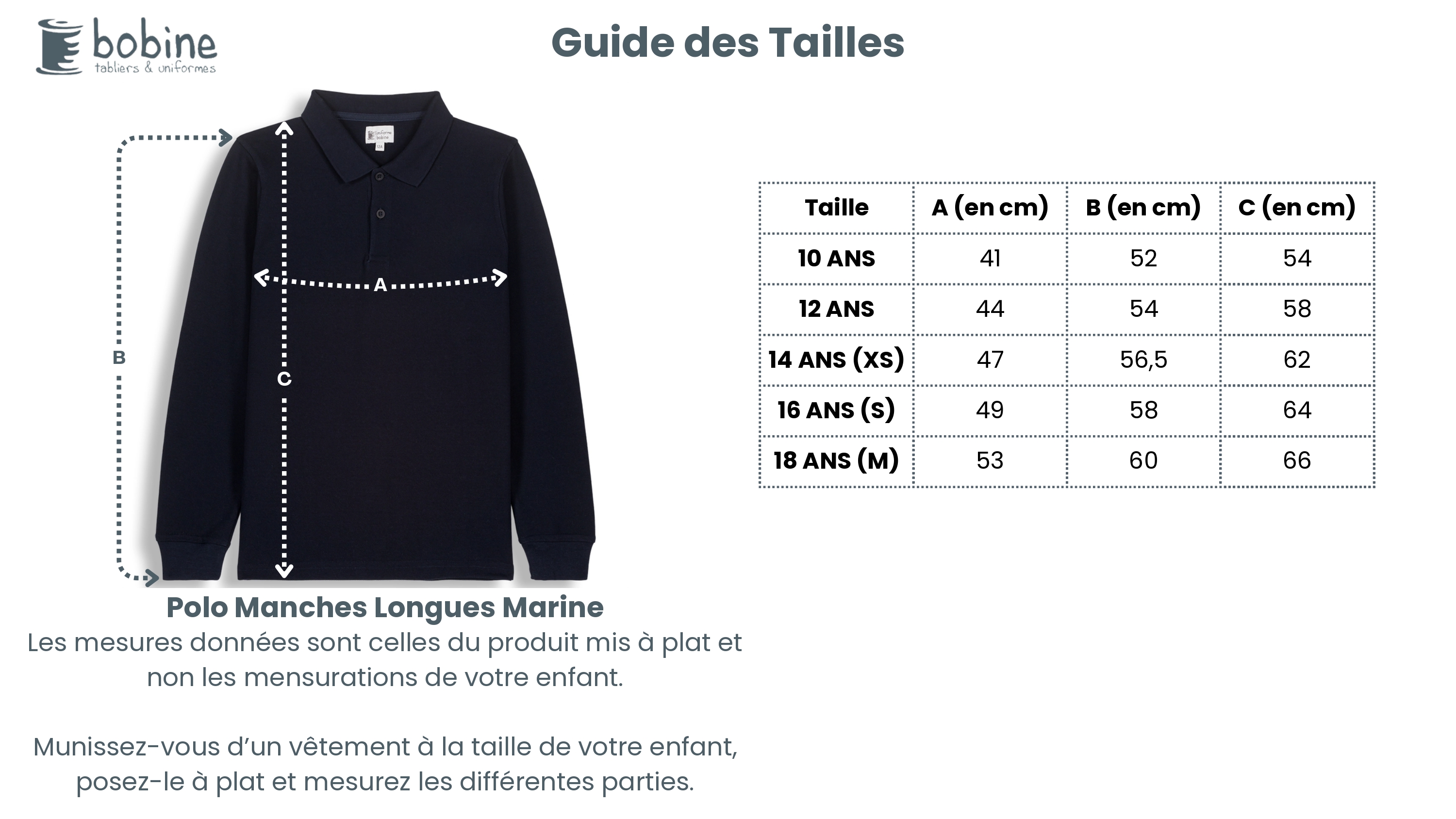 Guide des tailles