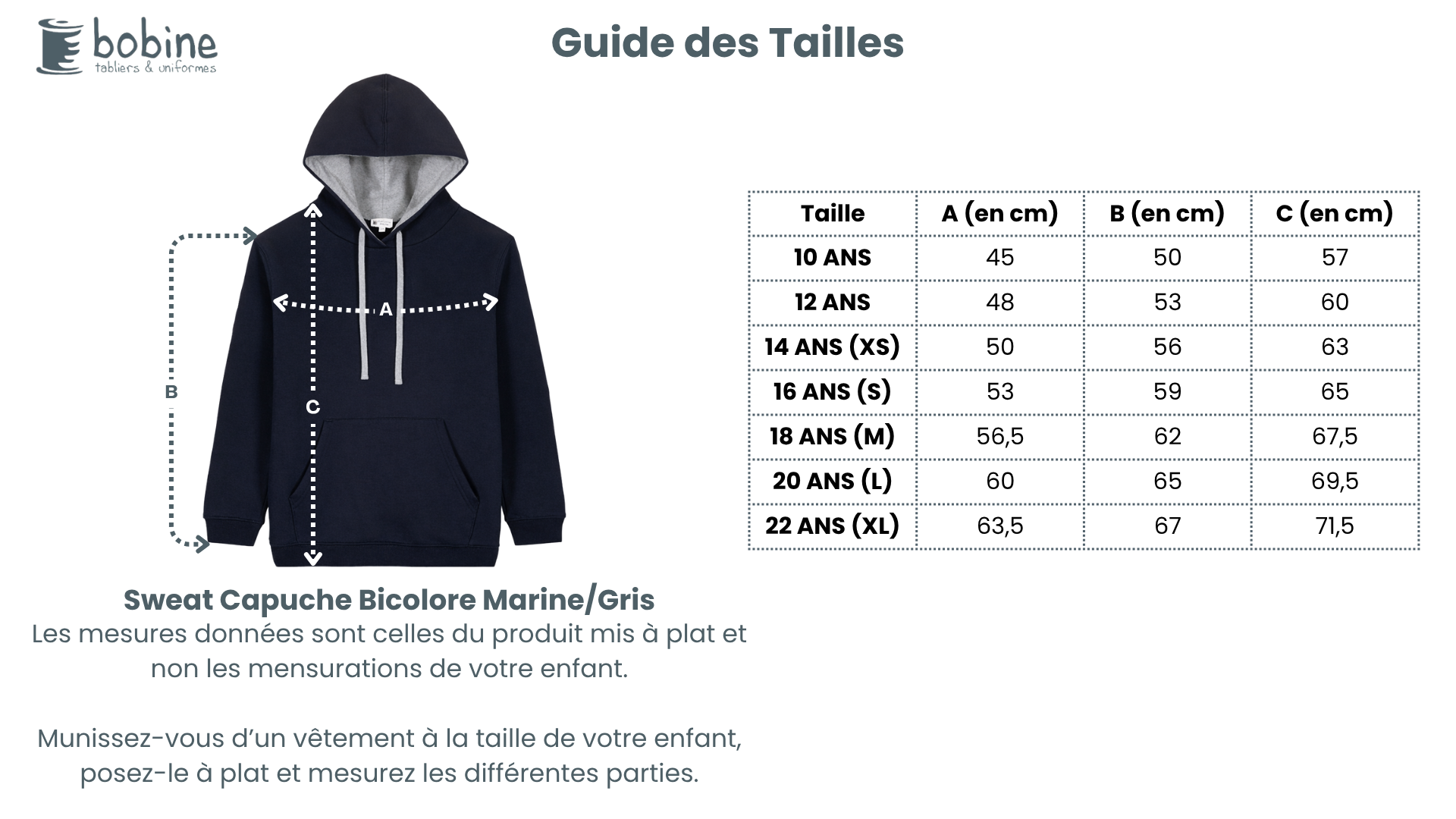 Guide des tailles