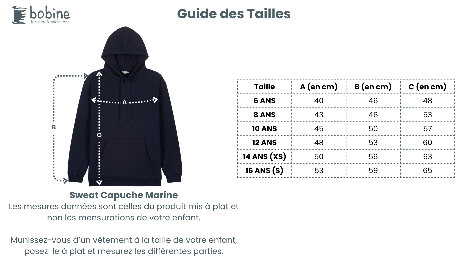 Guide des tailles