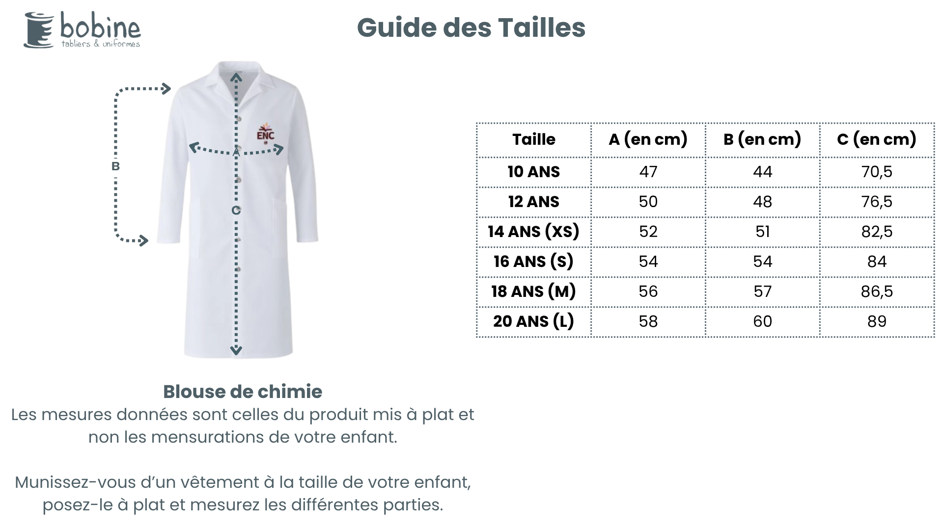 Guide des tailles