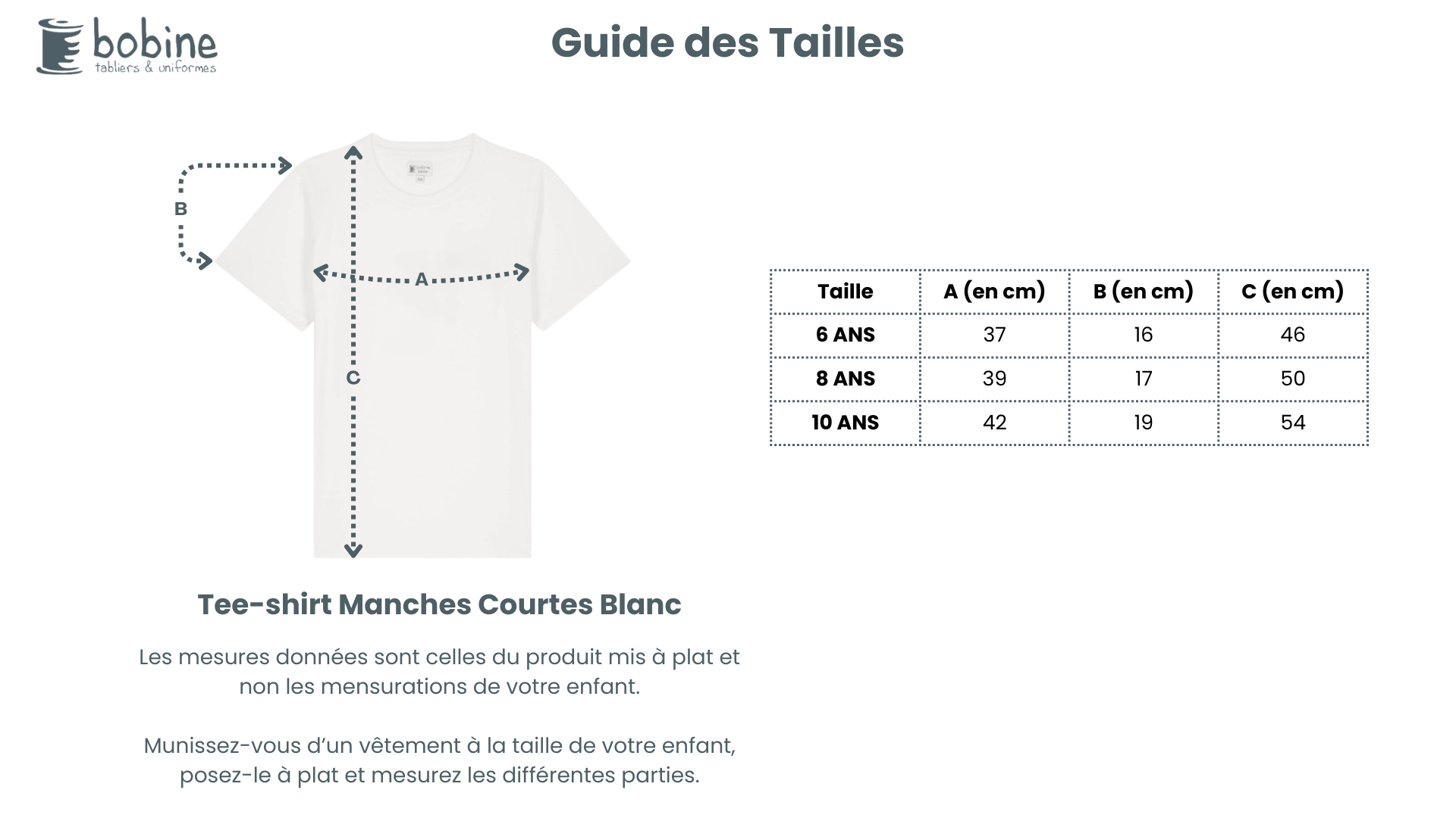 Guide des tailles