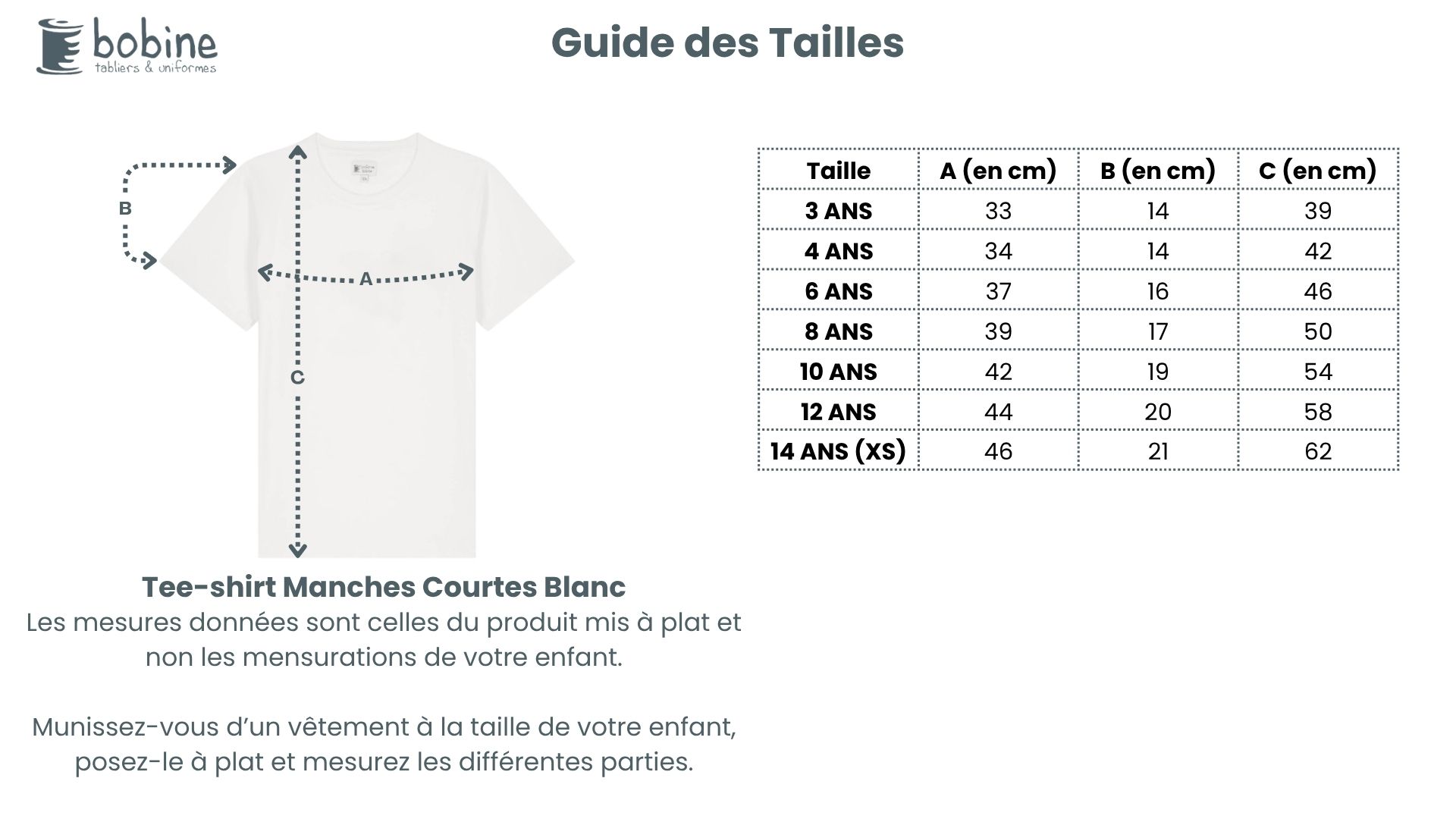 Guide des tailles