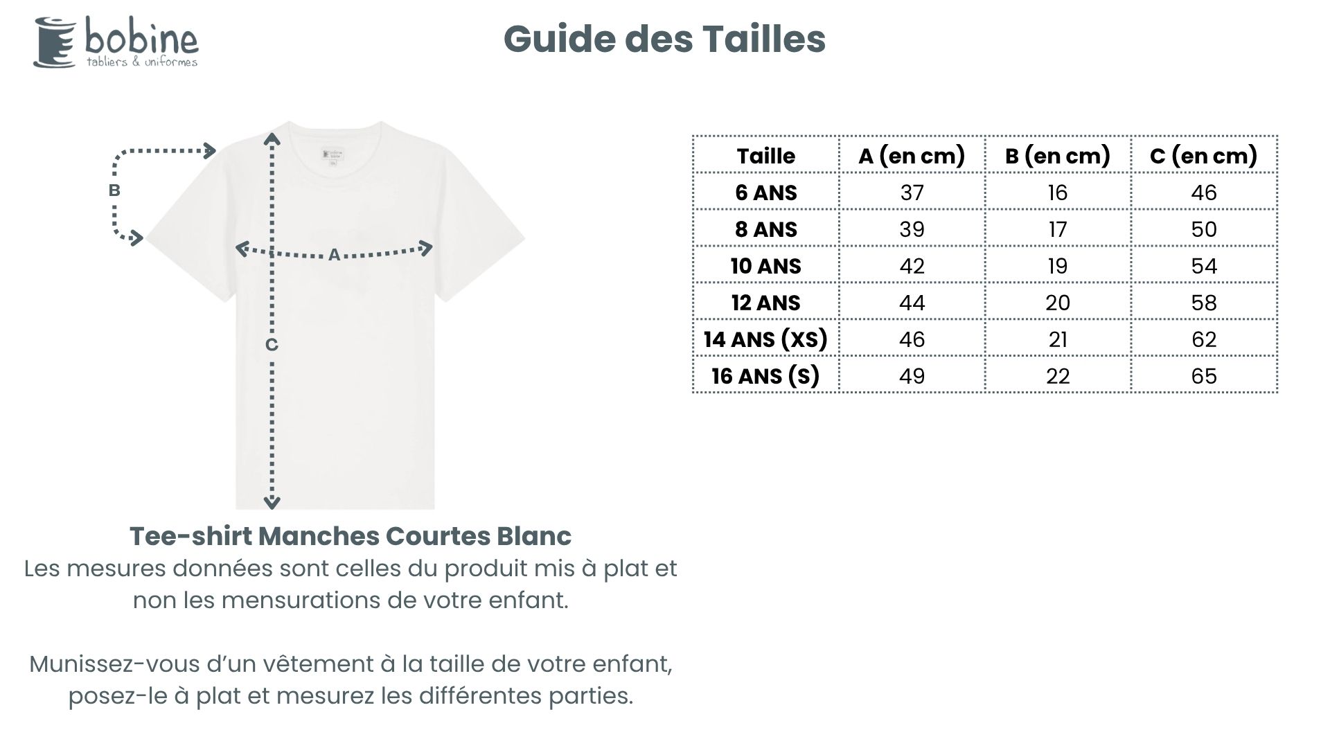 Guide des tailles