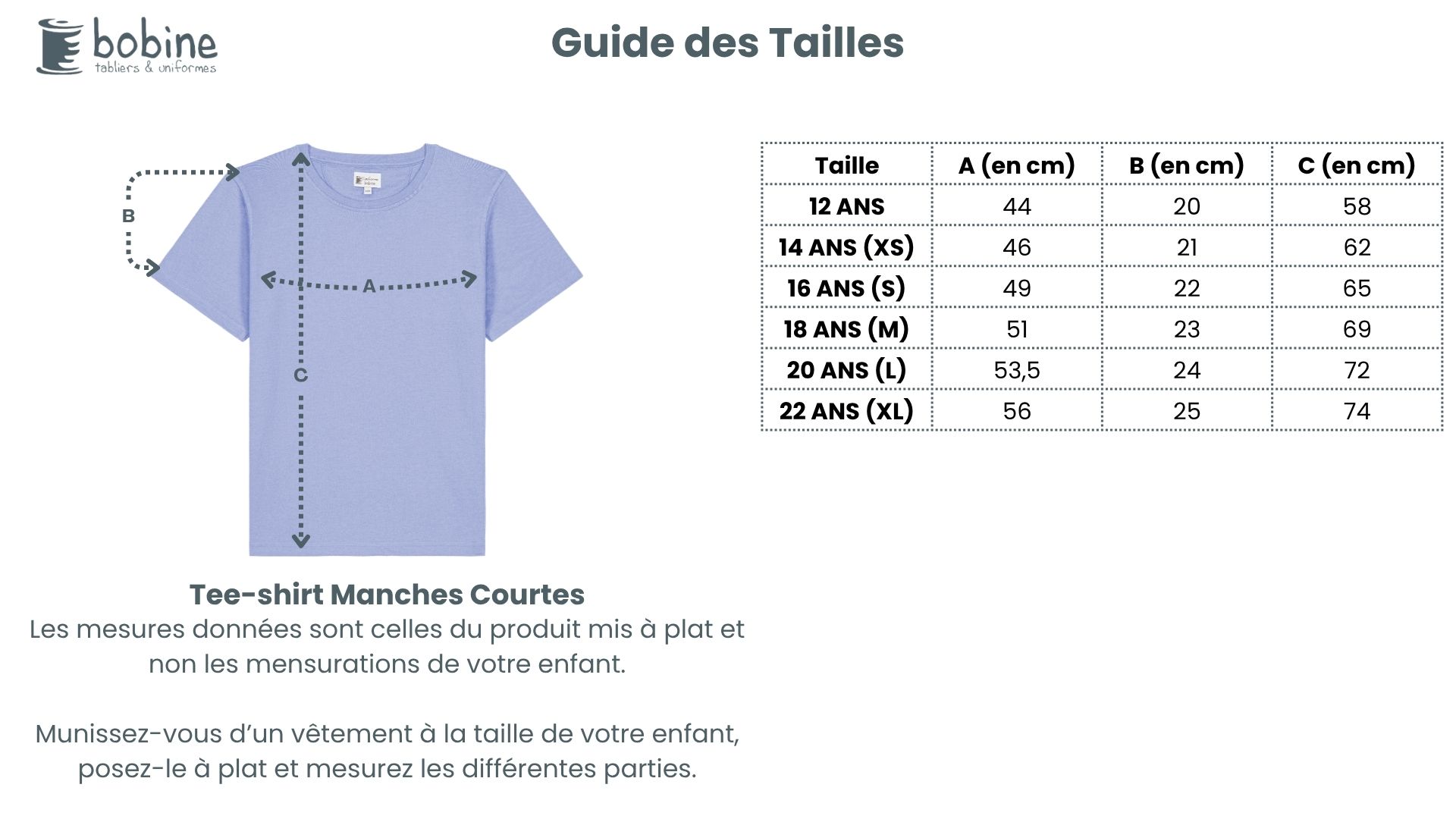Guide des tailles