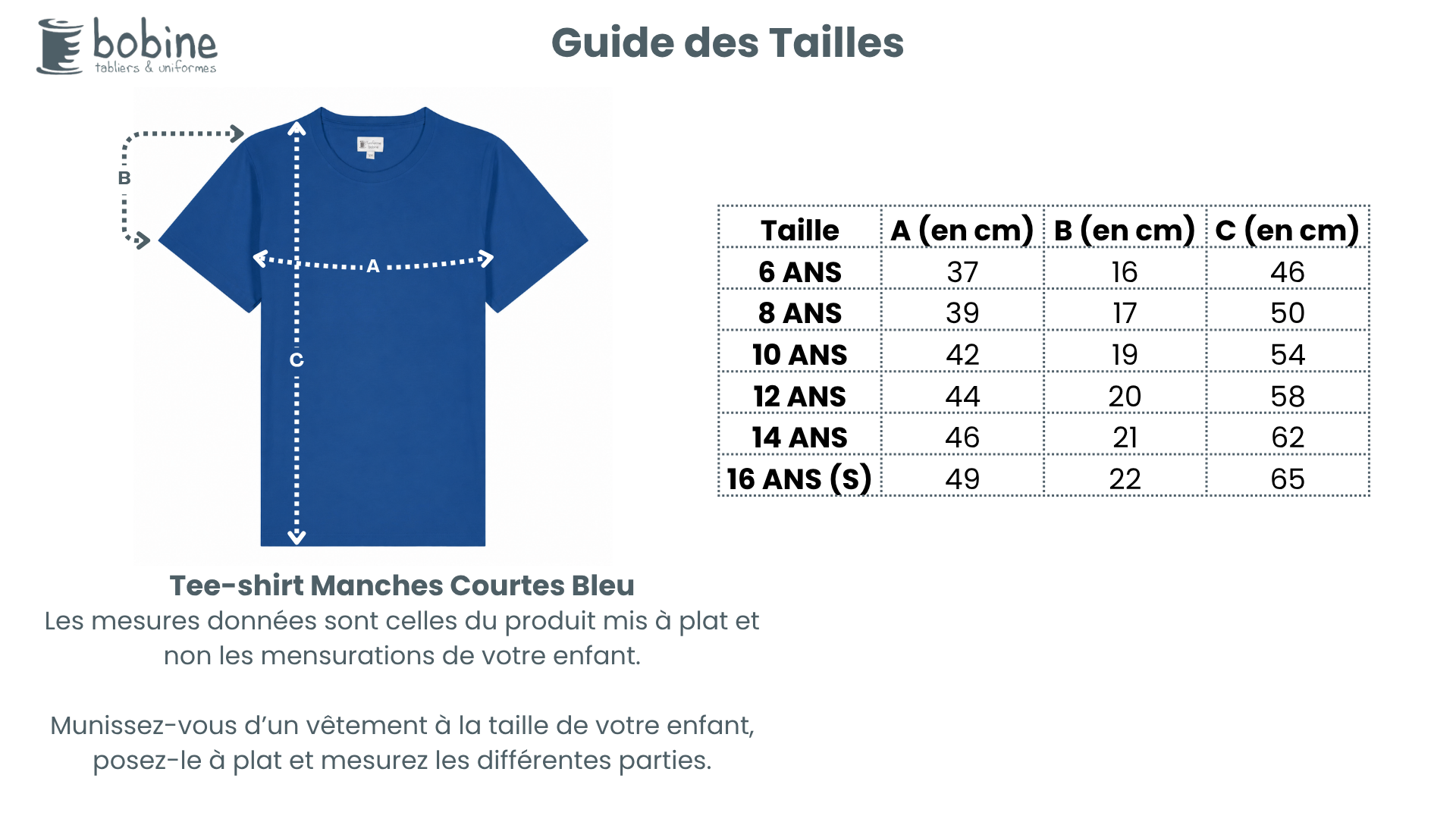 Guide des tailles
