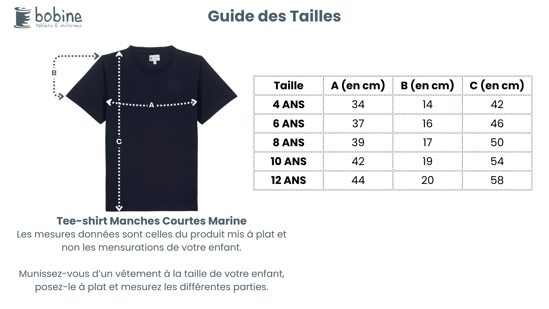 Guide des tailles
