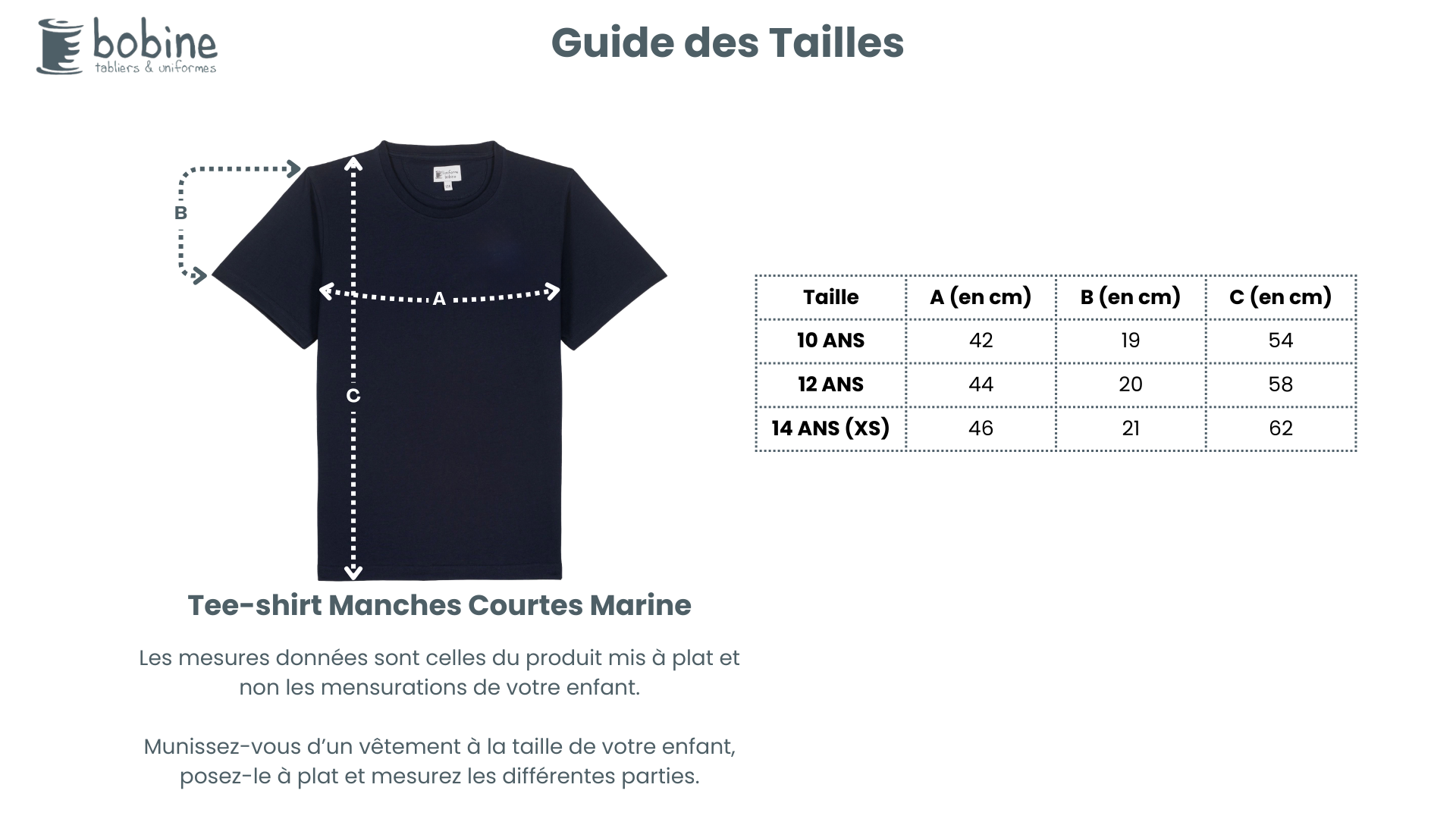 Guide des tailles