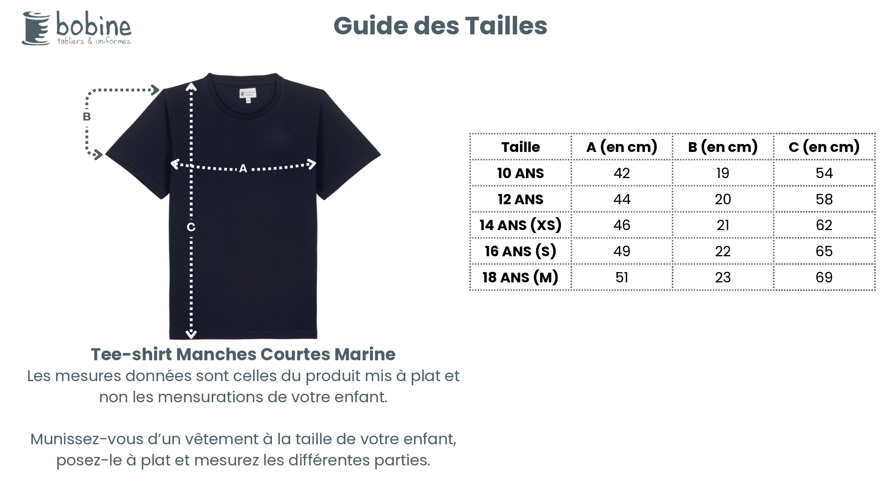 Guide des tailles