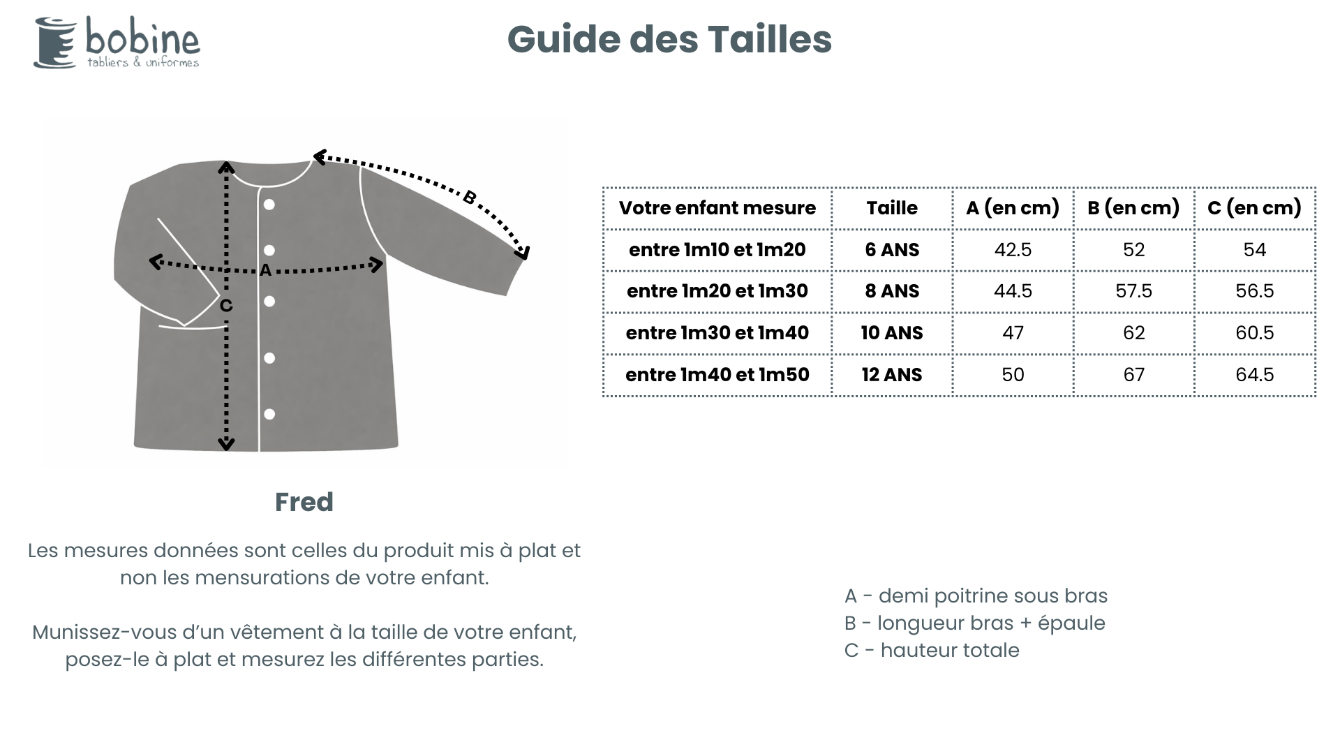 Guide des tailles