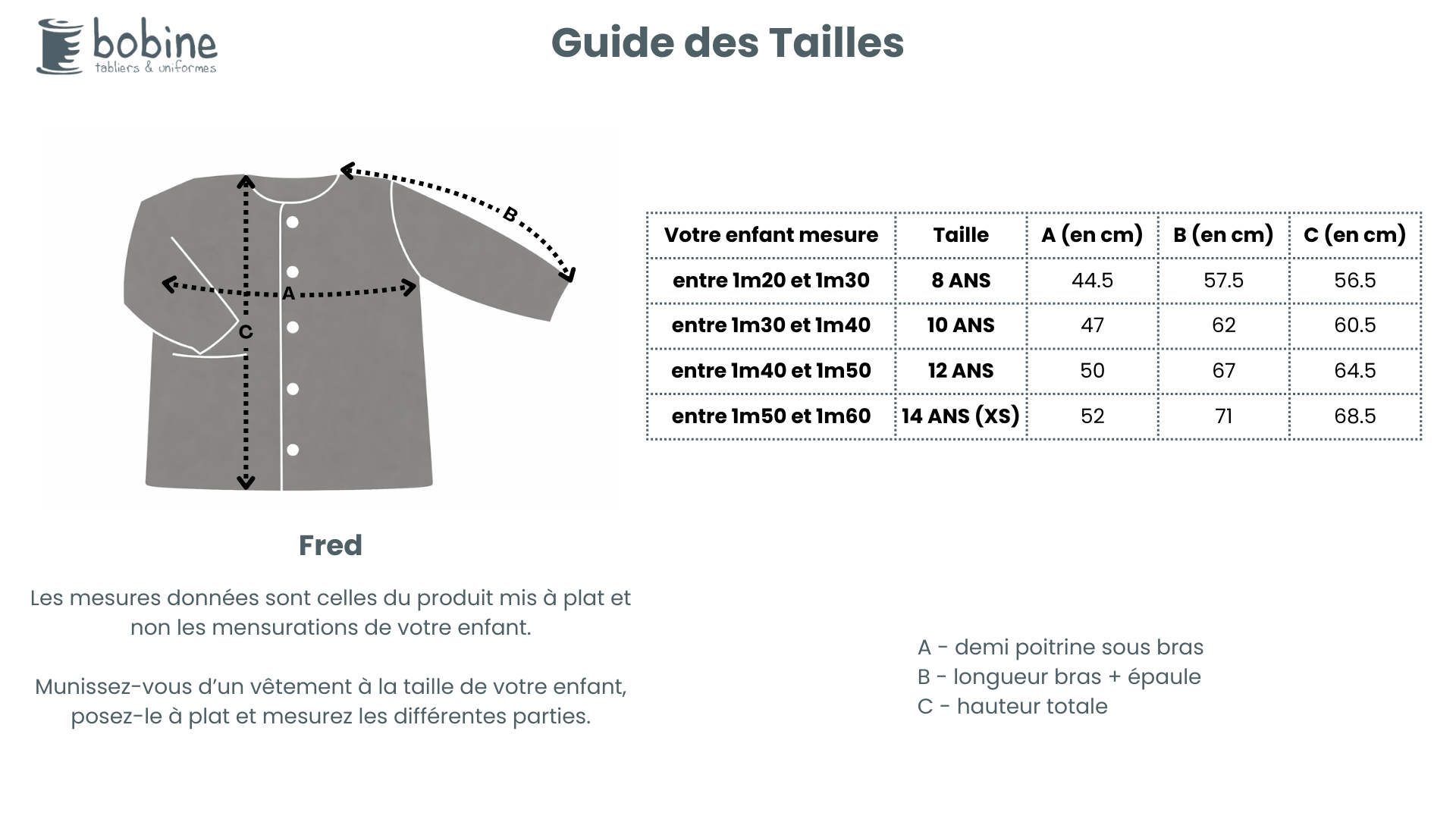 Guide des tailles