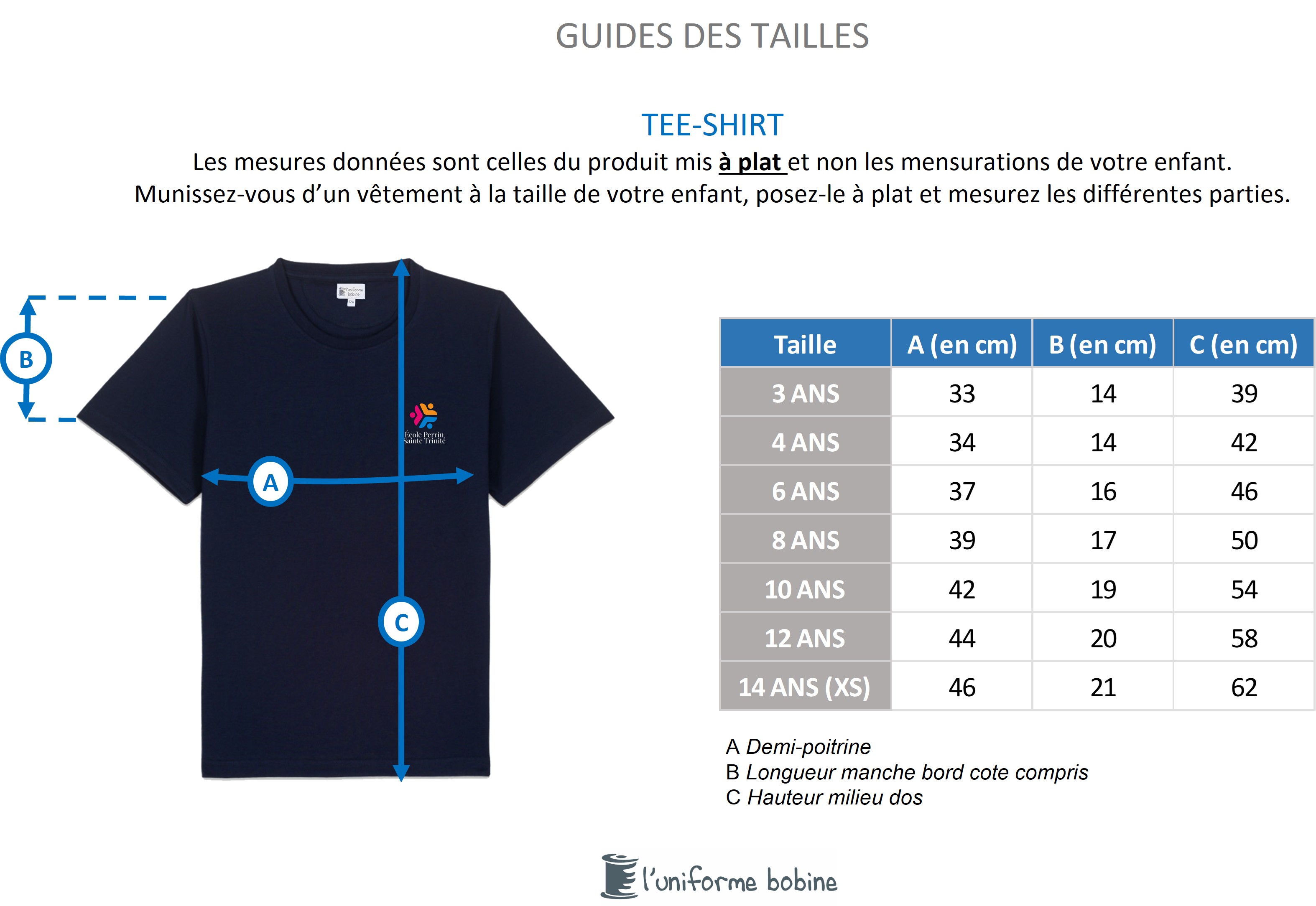 Guide des tailles