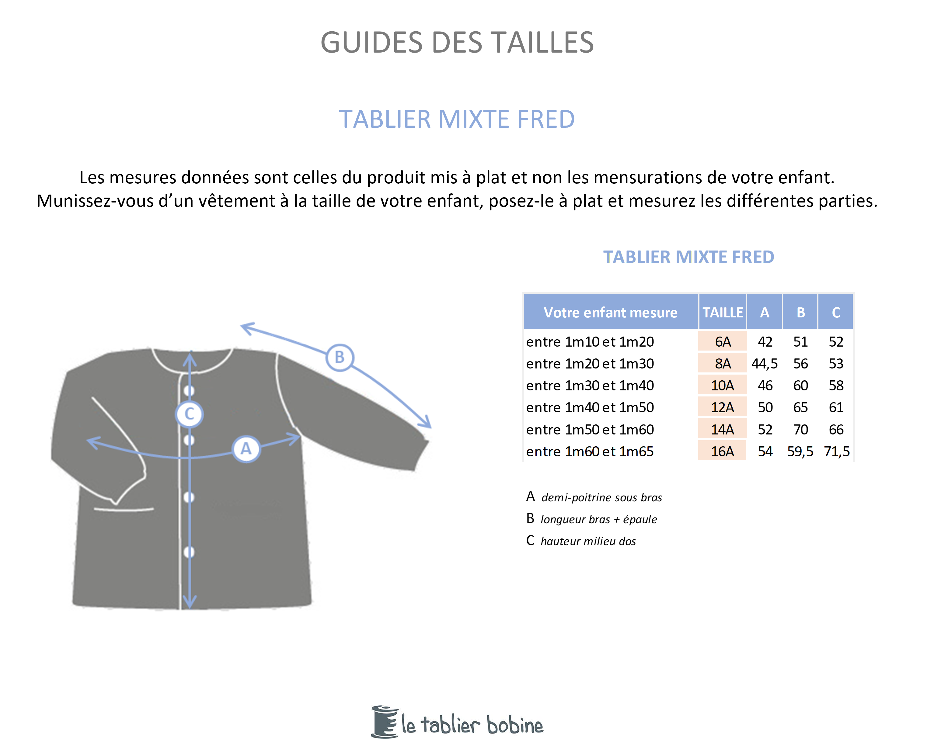 Guide des tailles