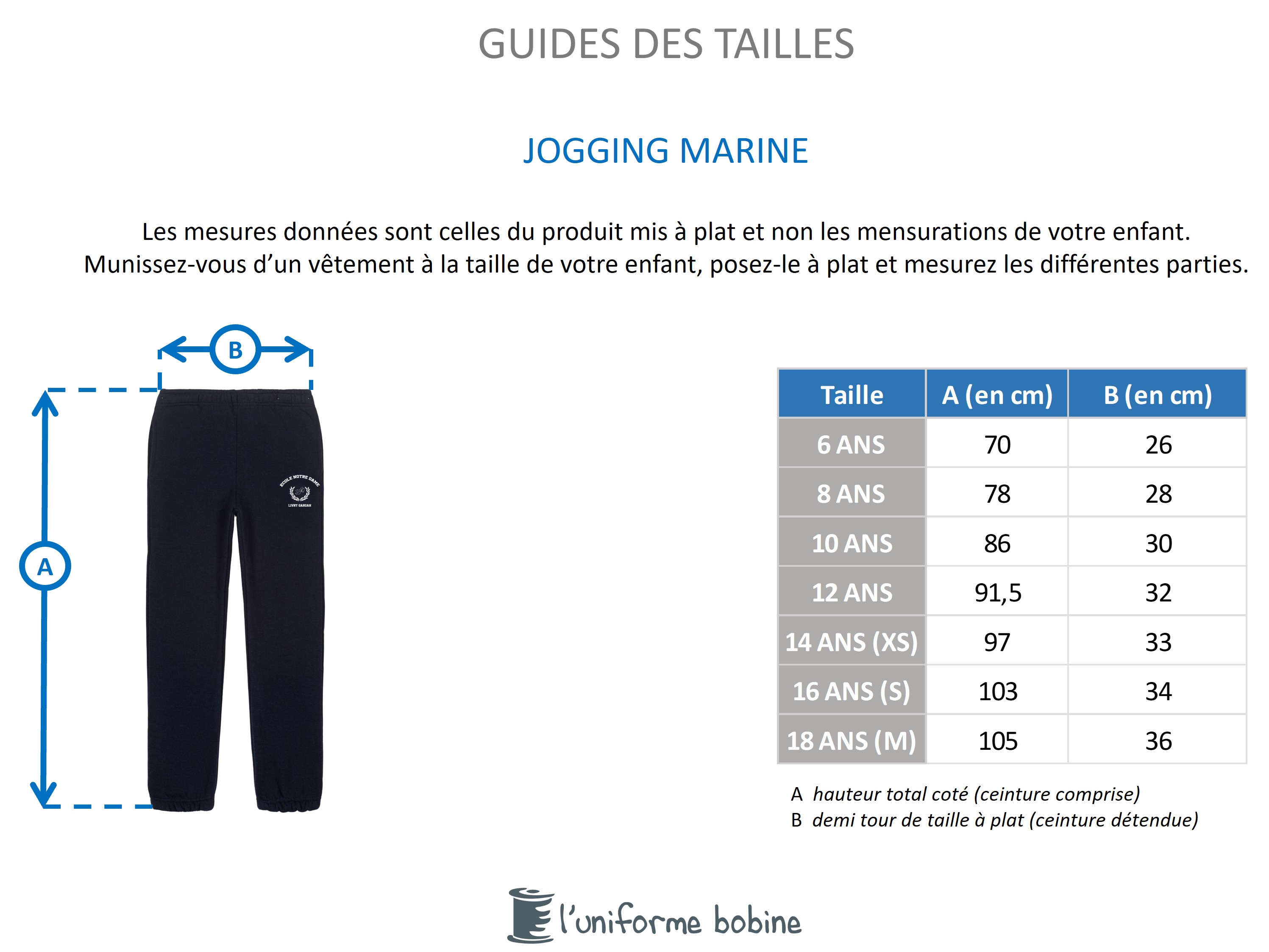 Guide des tailles