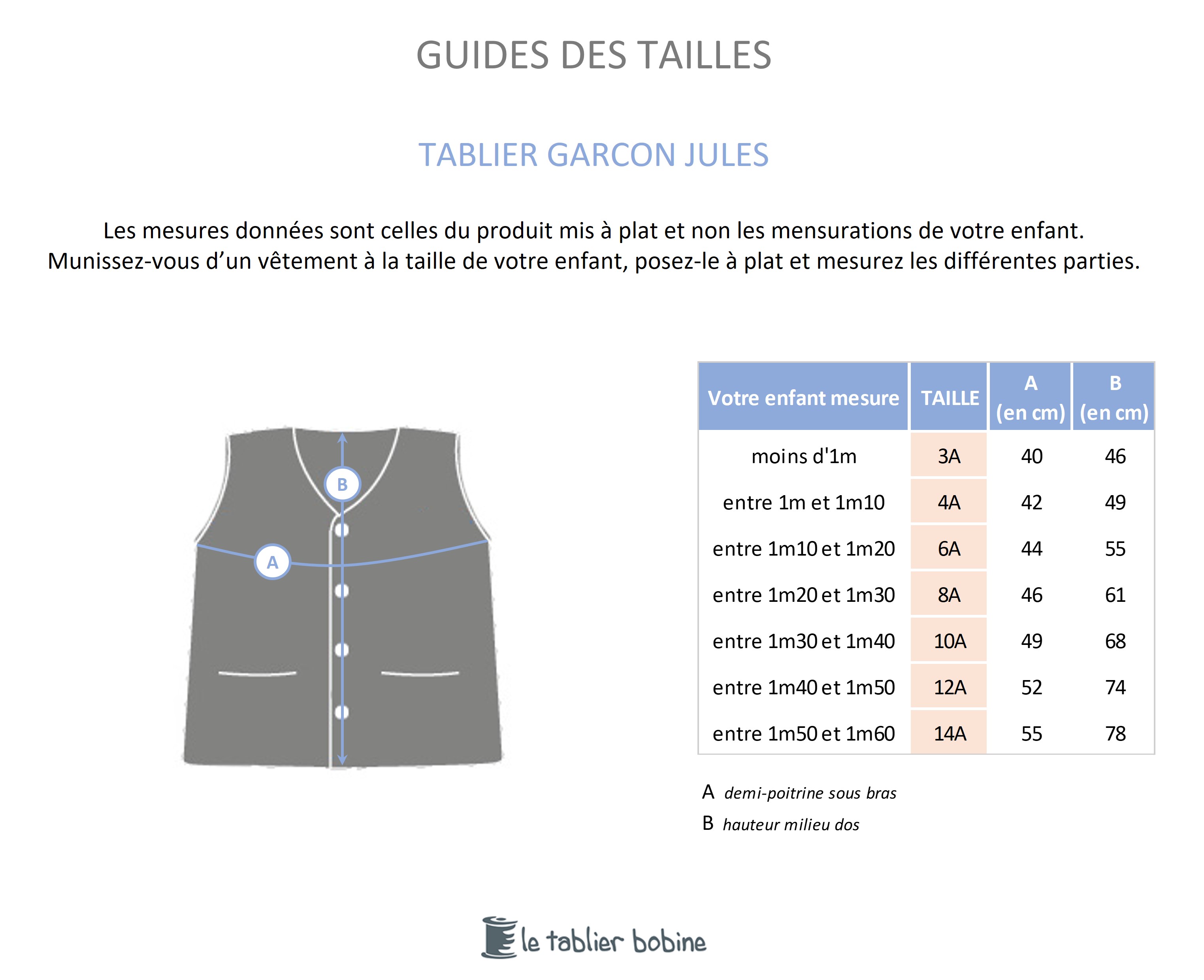 Guide des tailles