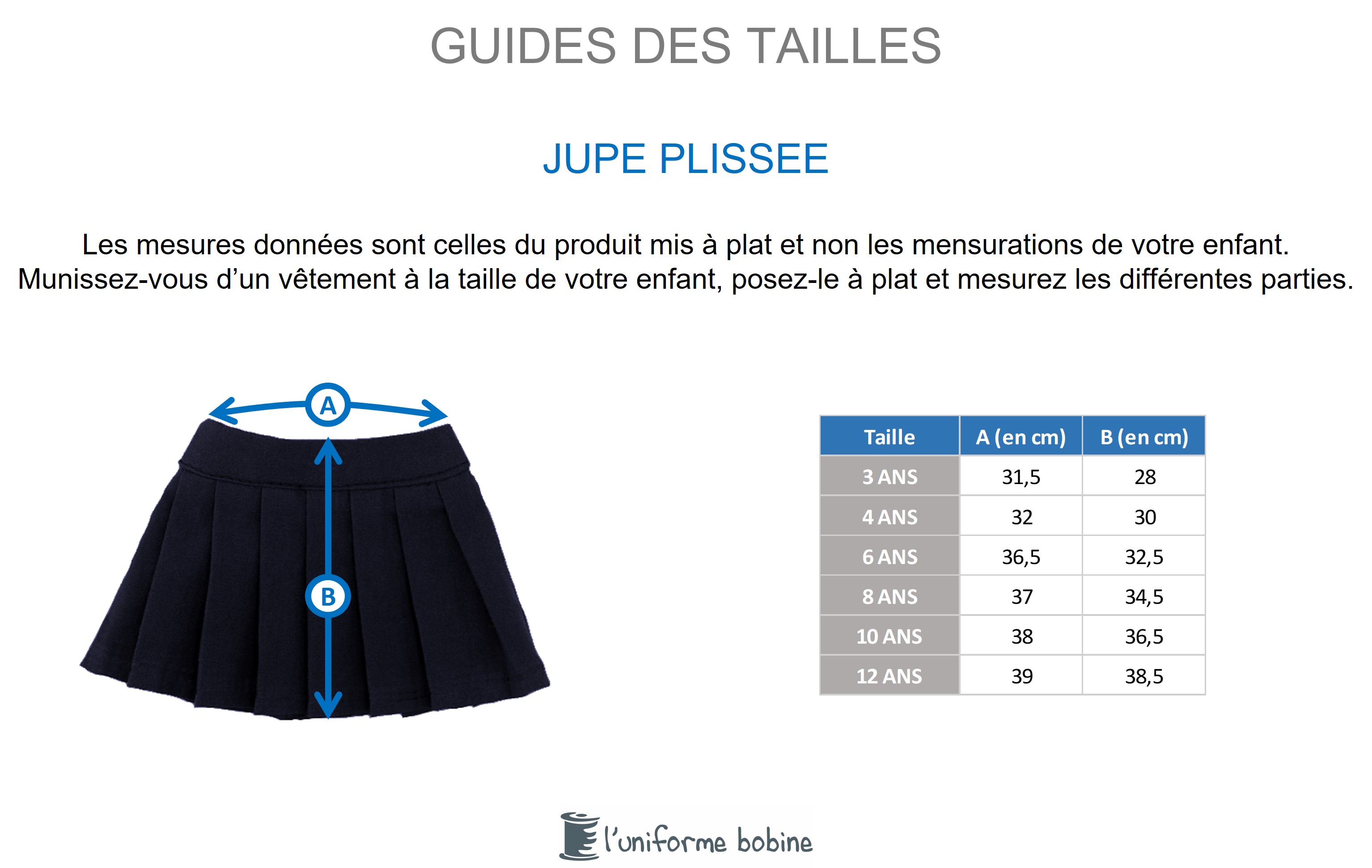 Guide des tailles