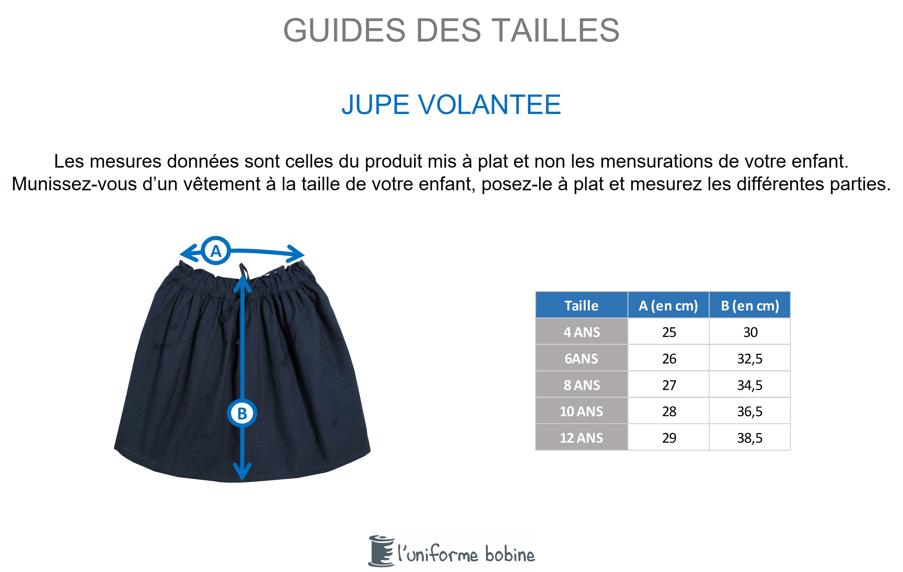 Guide des tailles