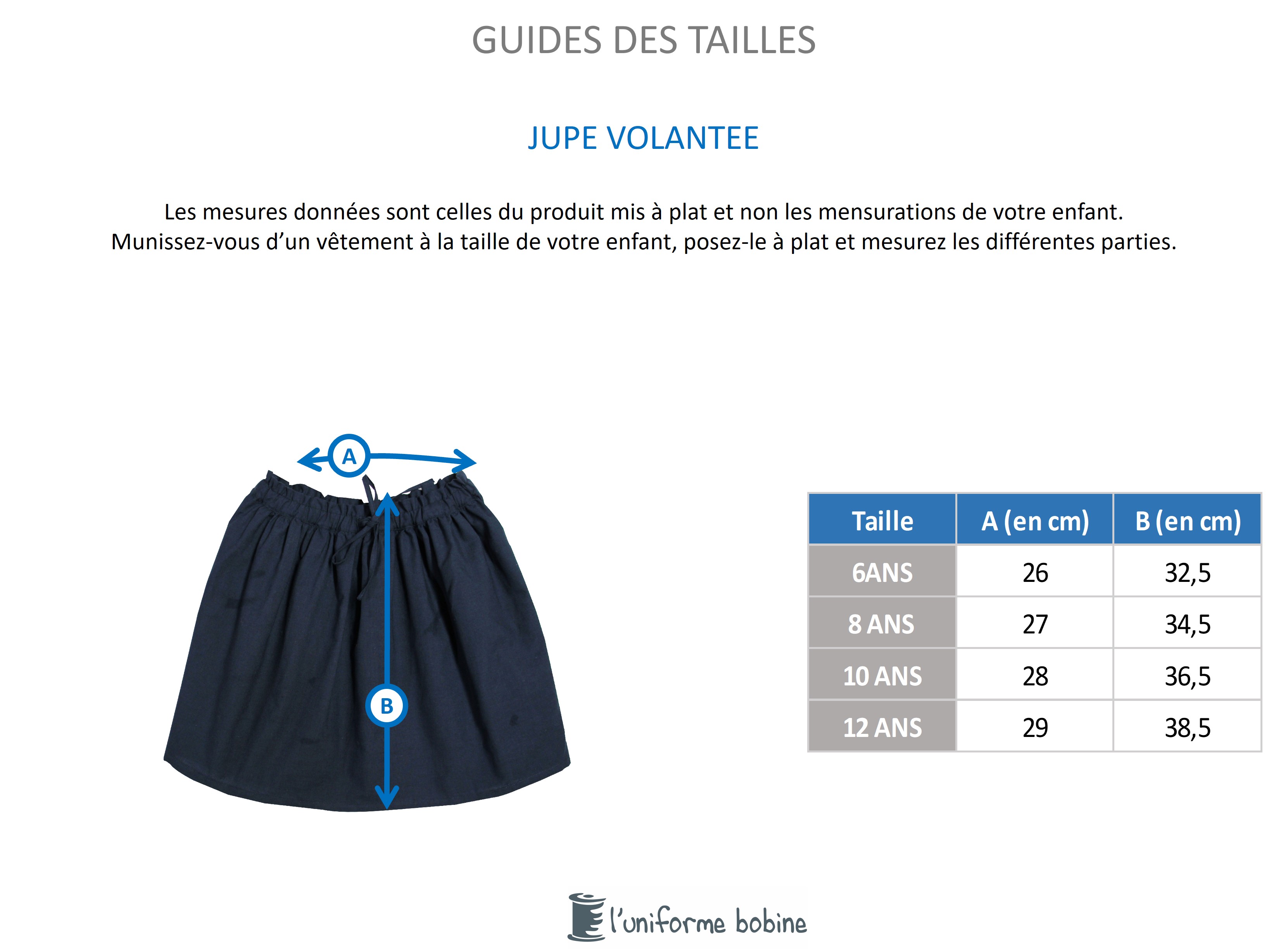 Guide des tailles