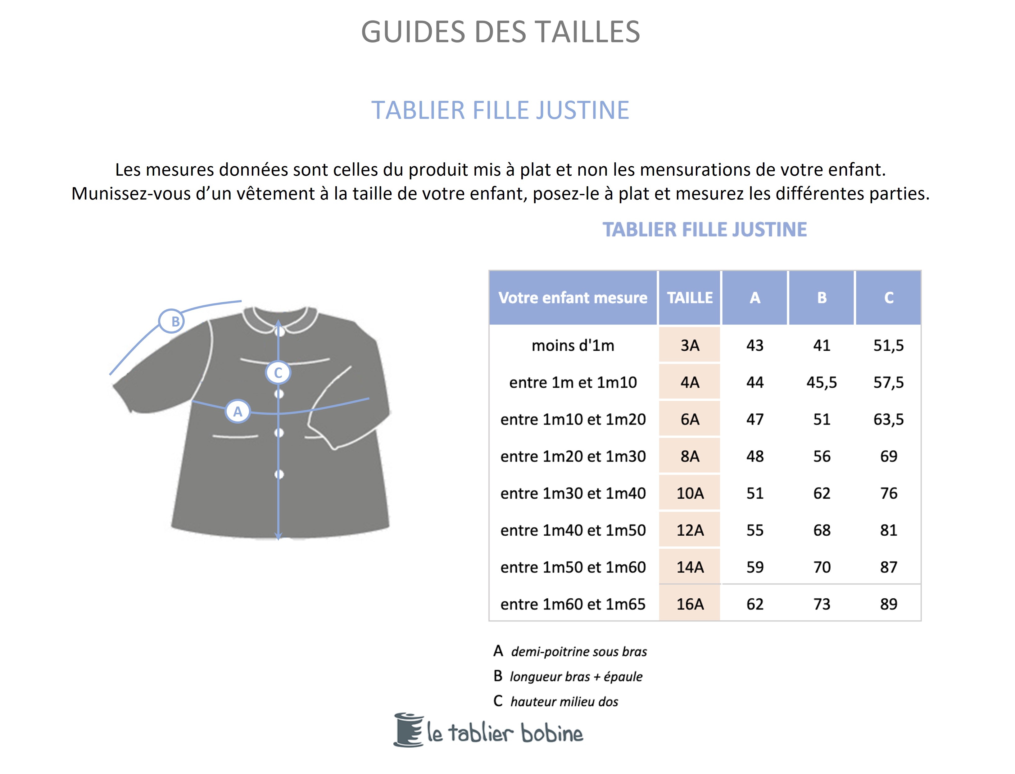 Guide des tailles