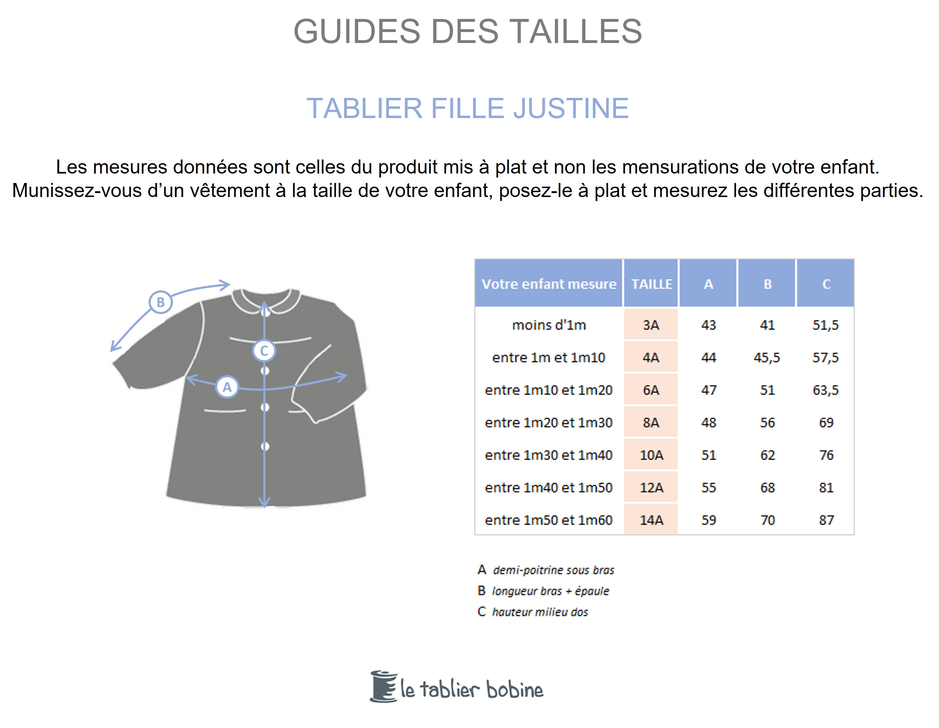 Guide des tailles