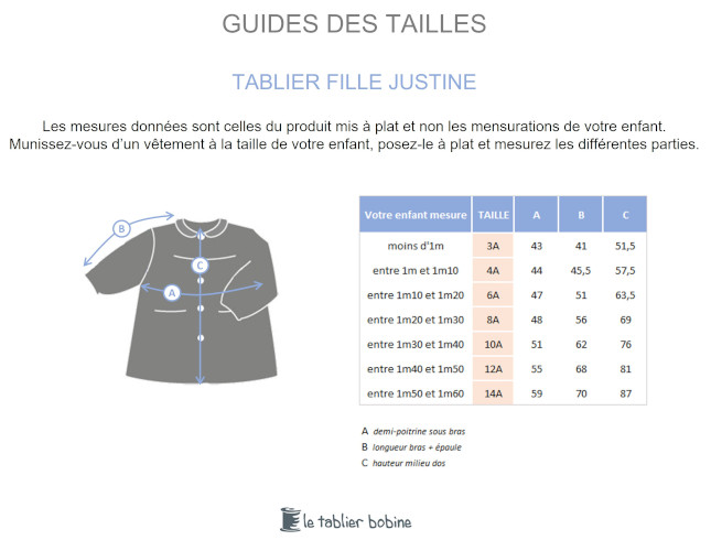 Guide des tailles