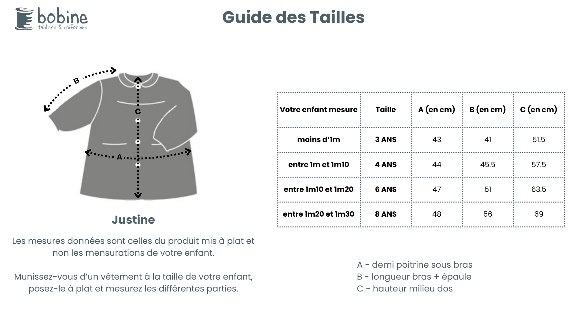 Guide des tailles