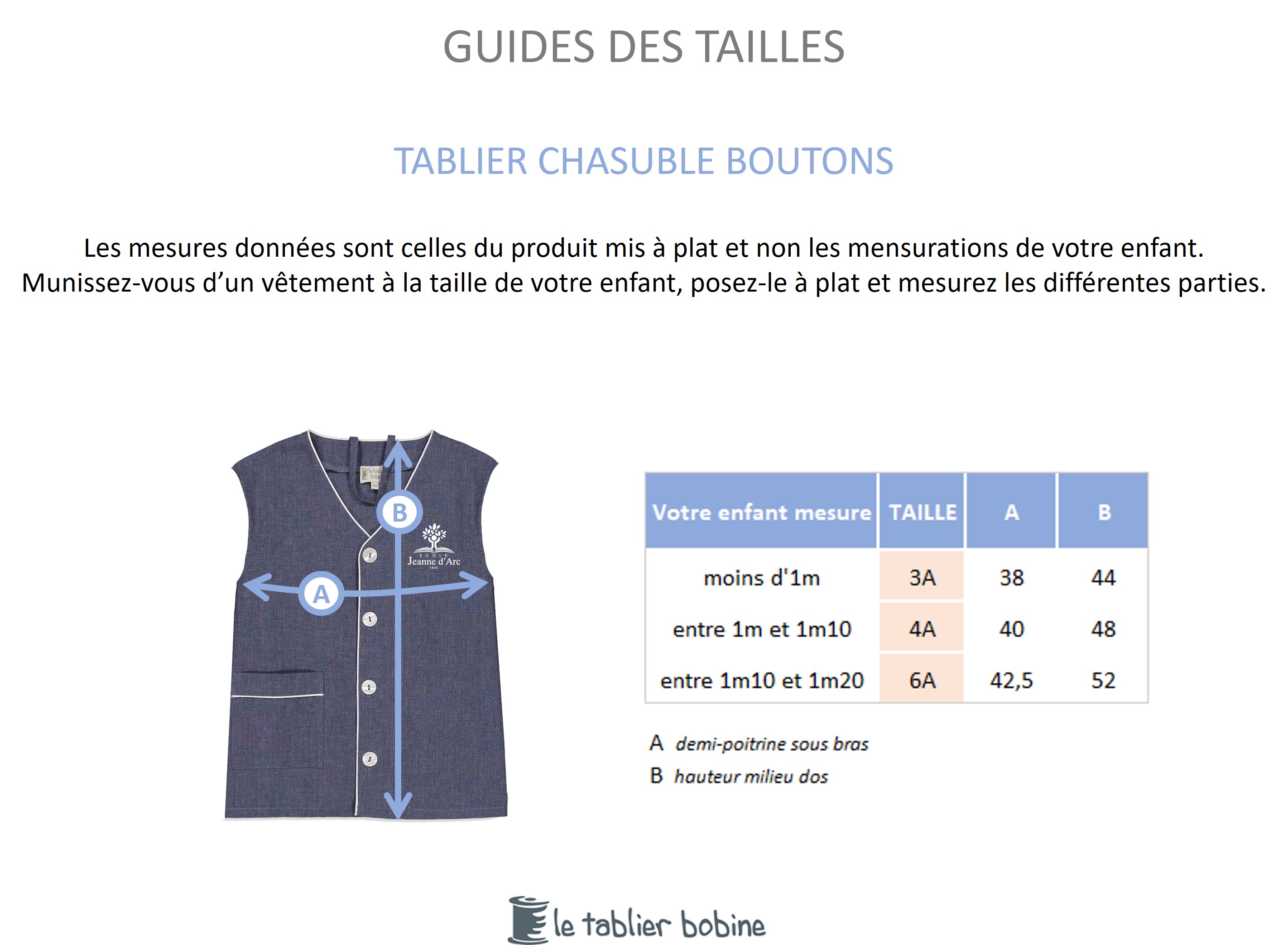 Guide des tailles