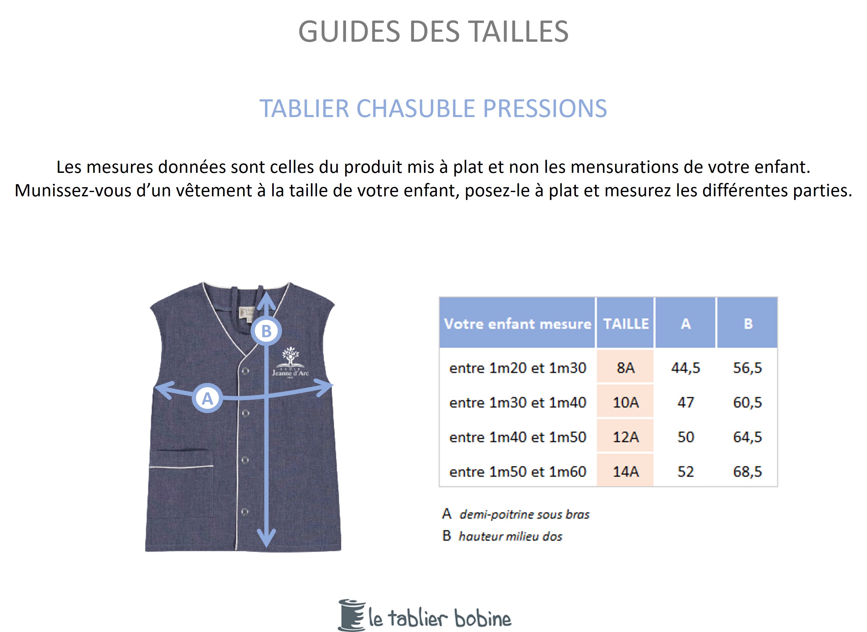 Guide des tailles