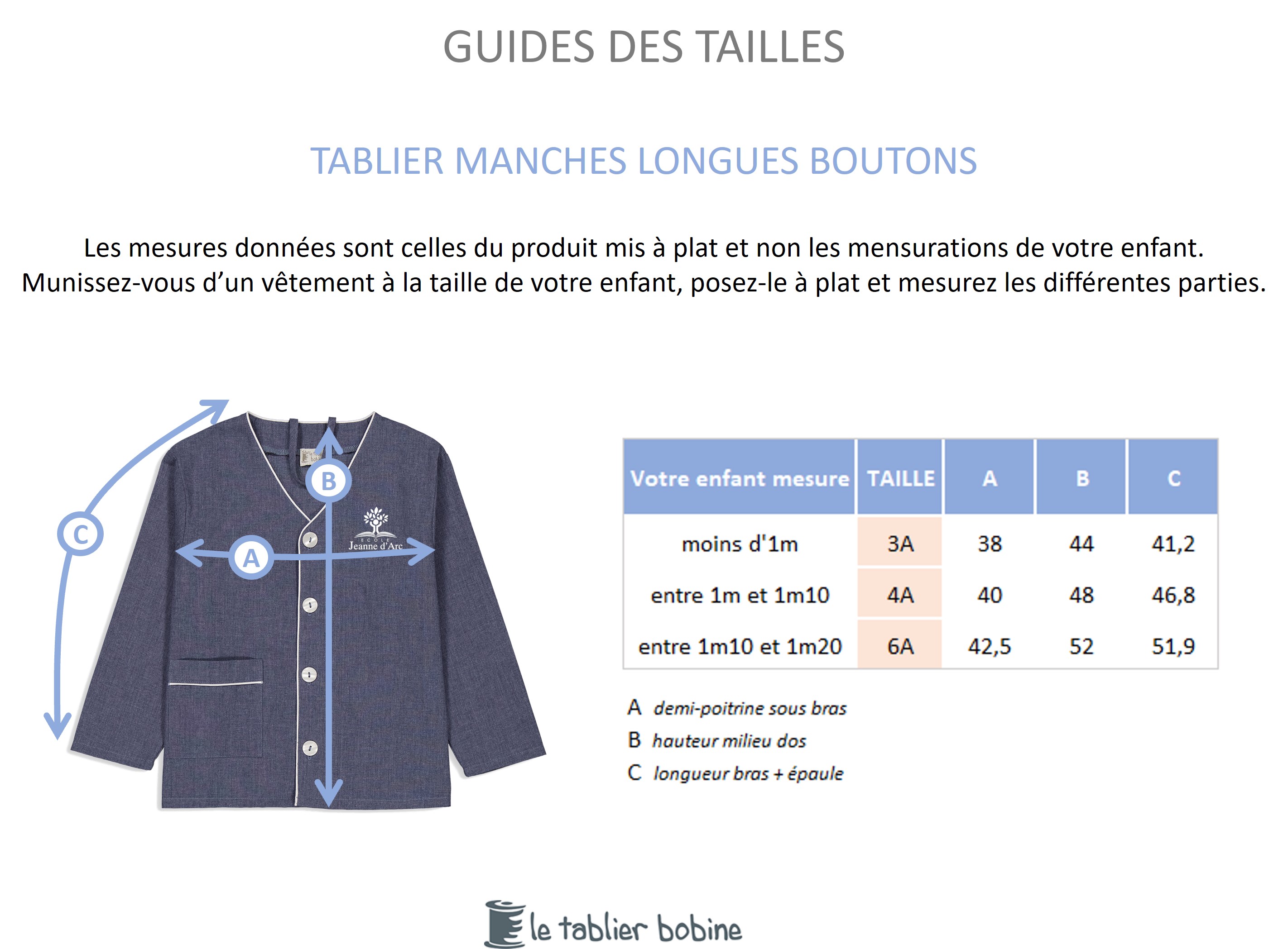 Guide des tailles
