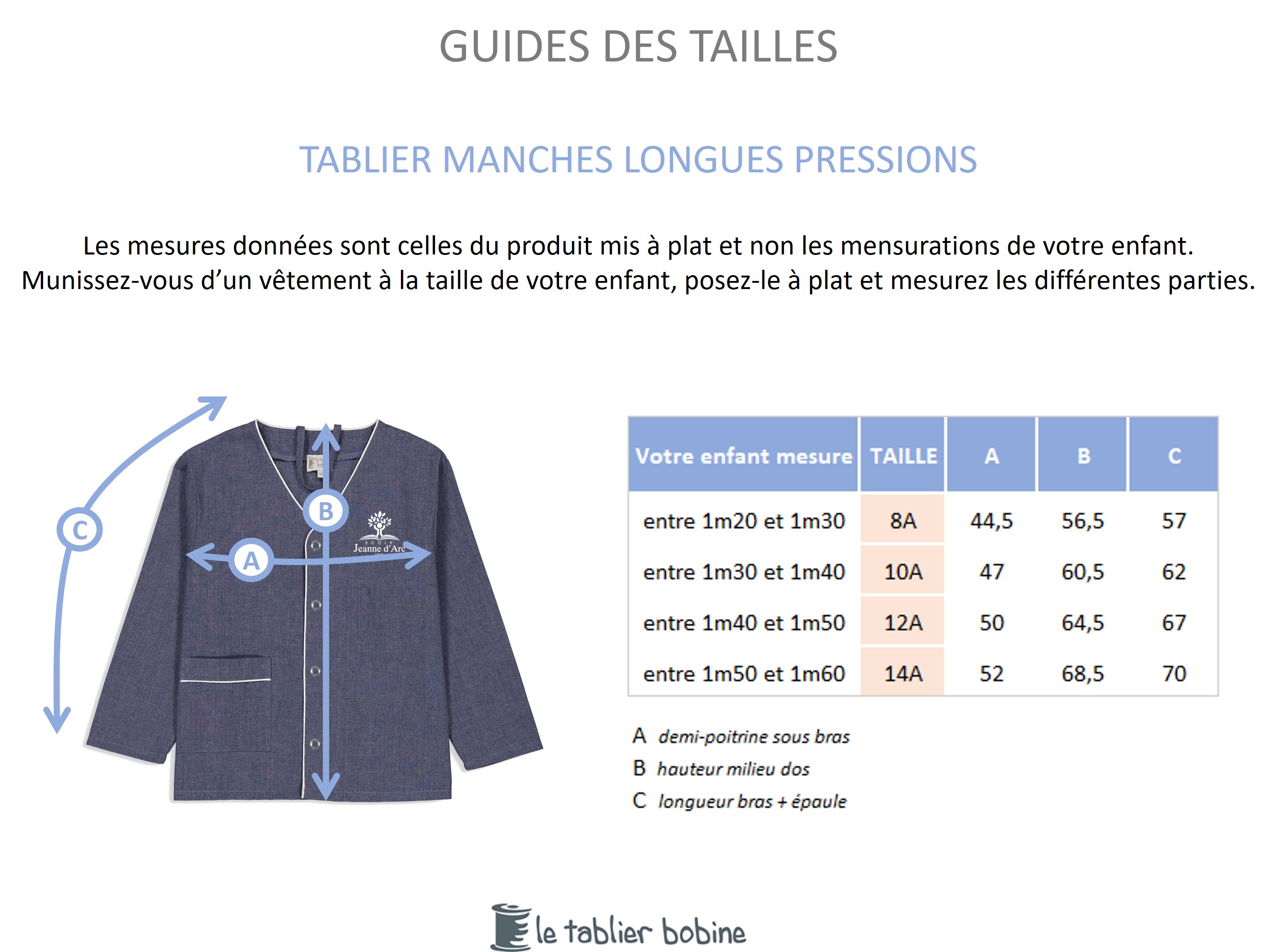 Guide des tailles