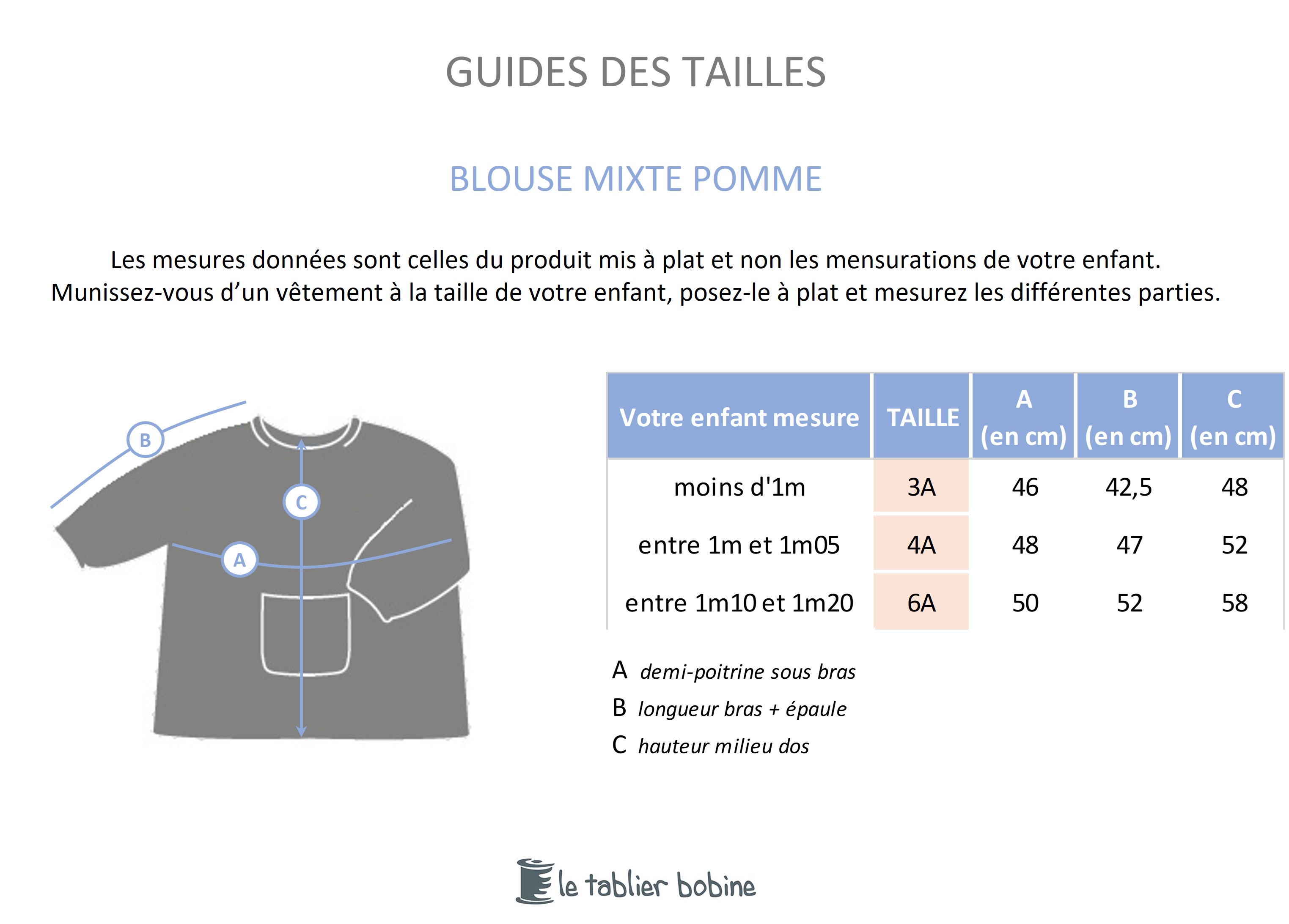 Guide des tailles