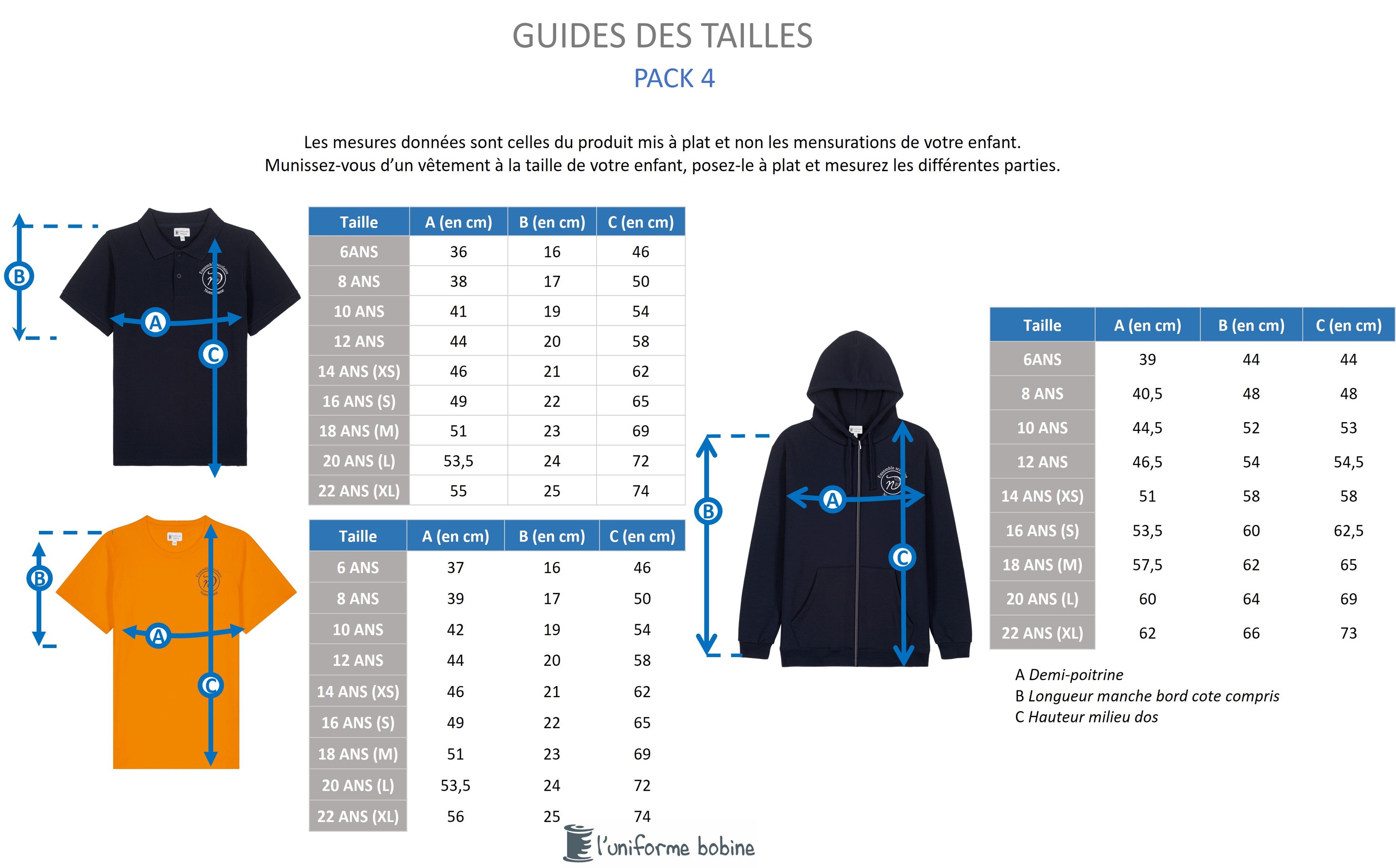 Guide des tailles