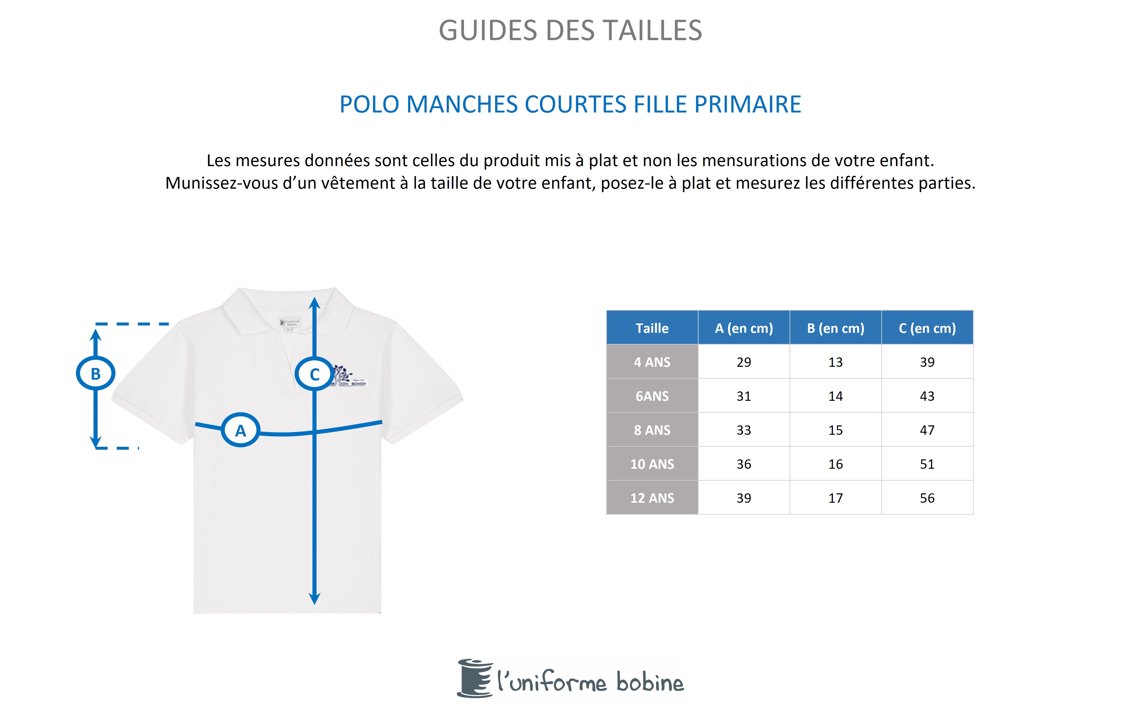 Guide des tailles