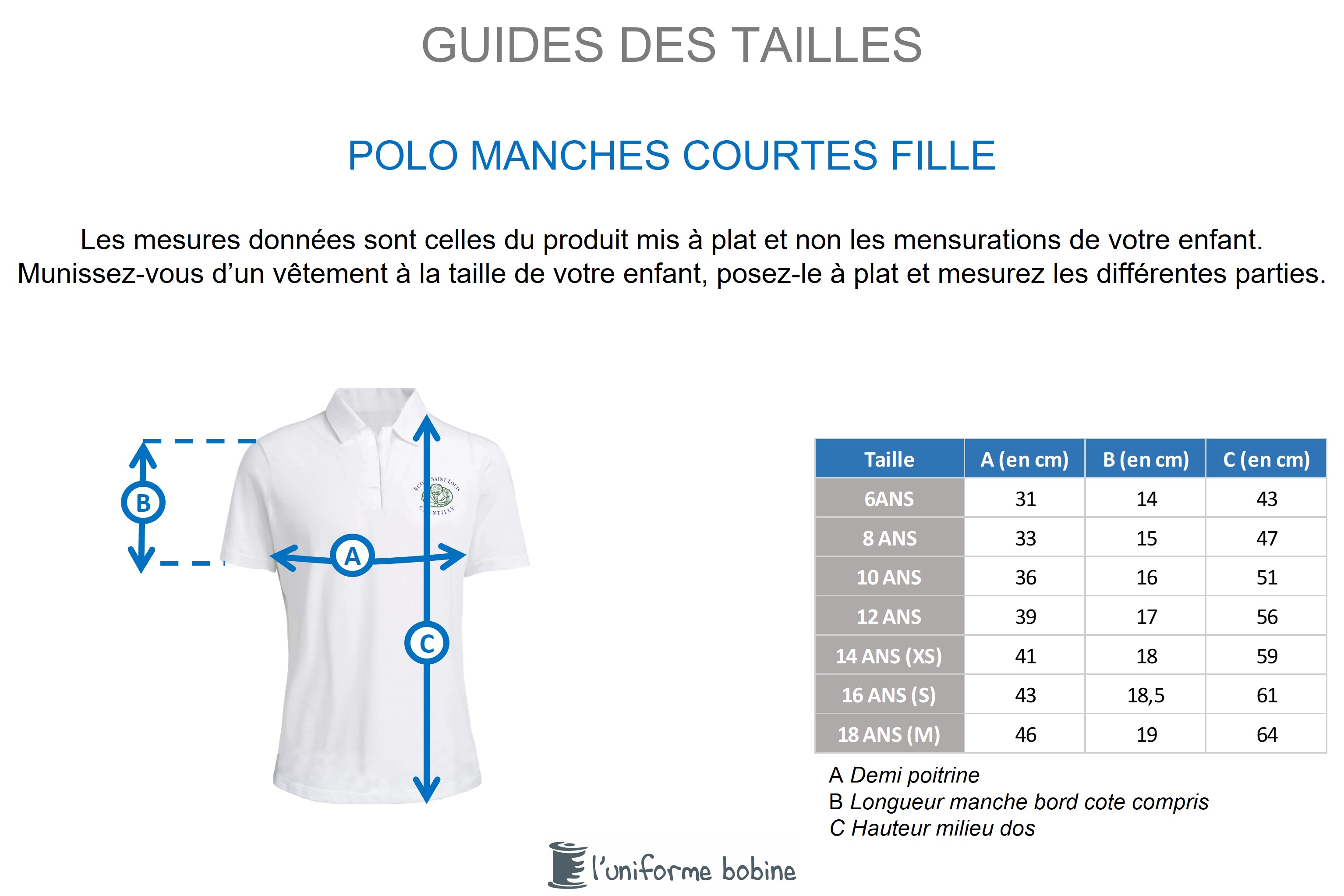 Guide des tailles