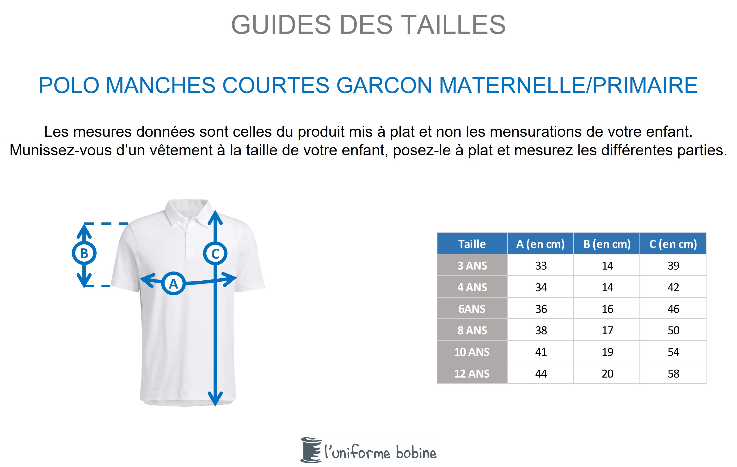 Guide des tailles