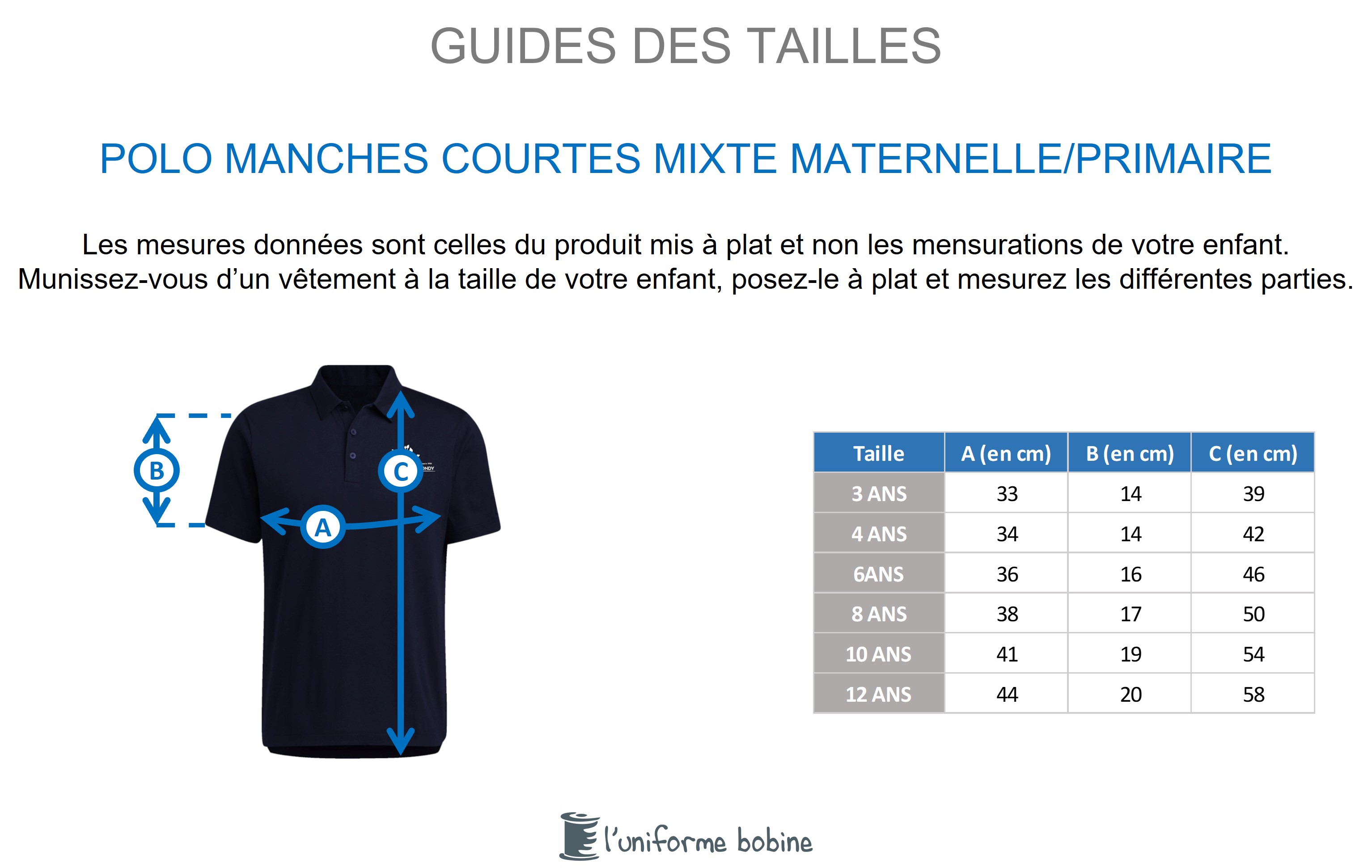 Guide des tailles