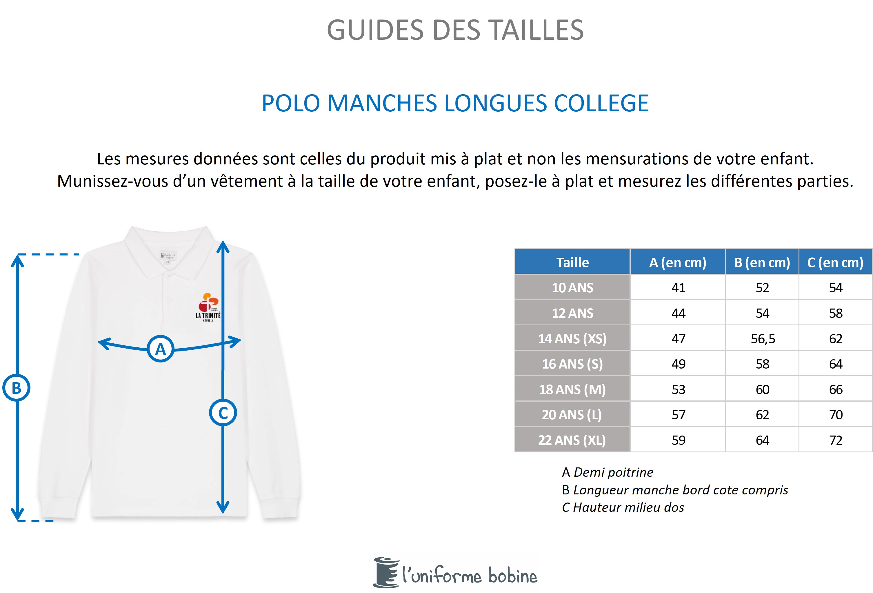 Guide des tailles