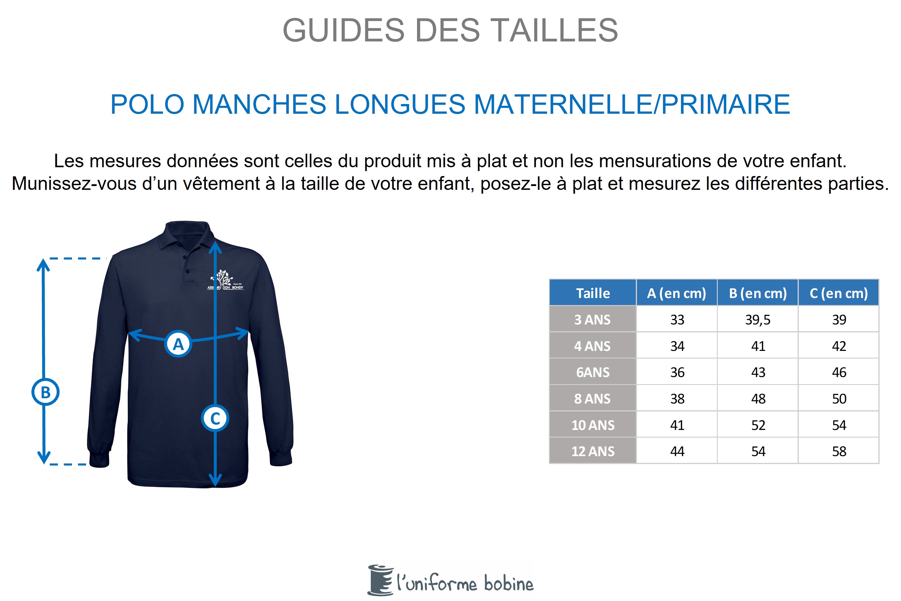 Guide des tailles