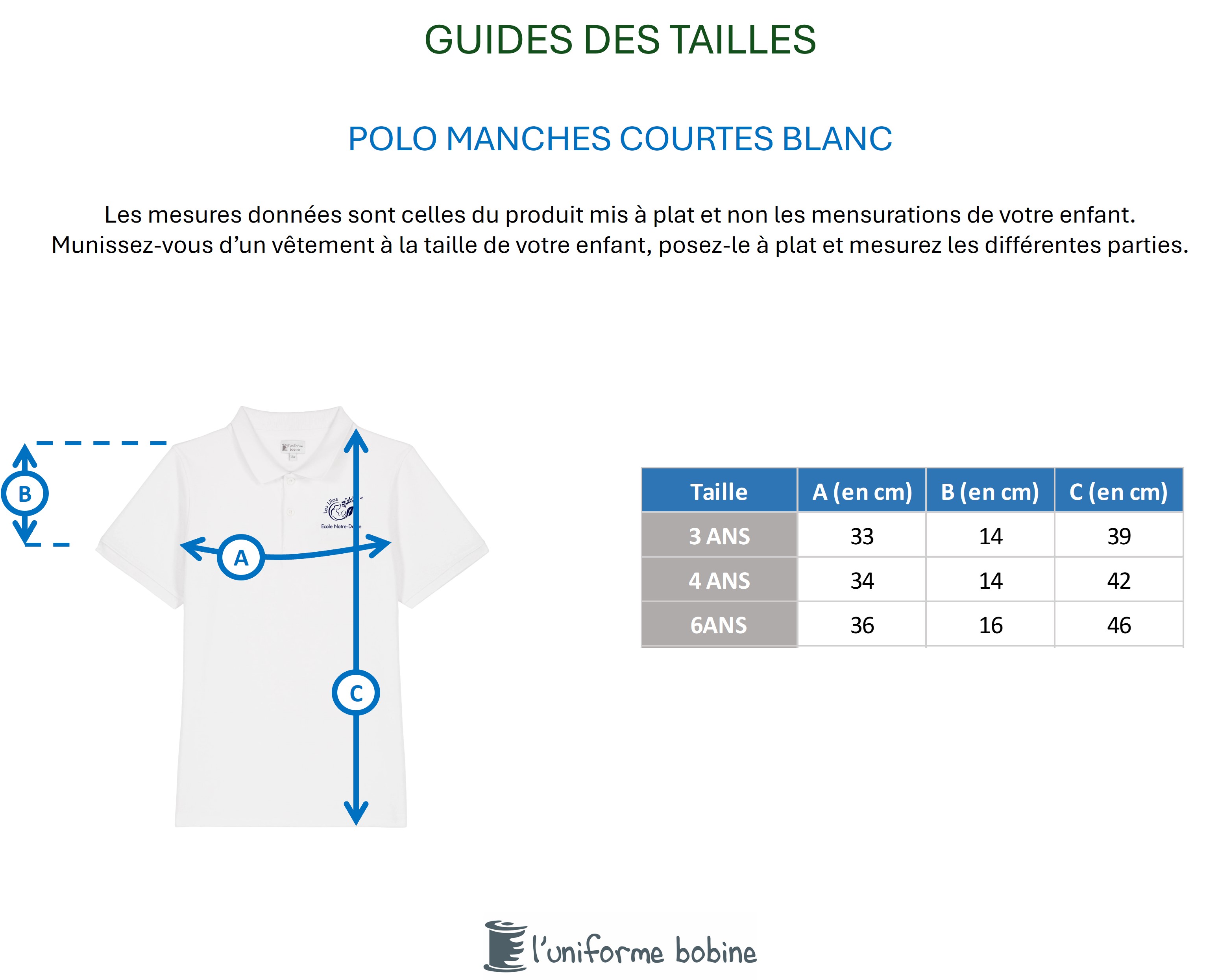 Guide des tailles