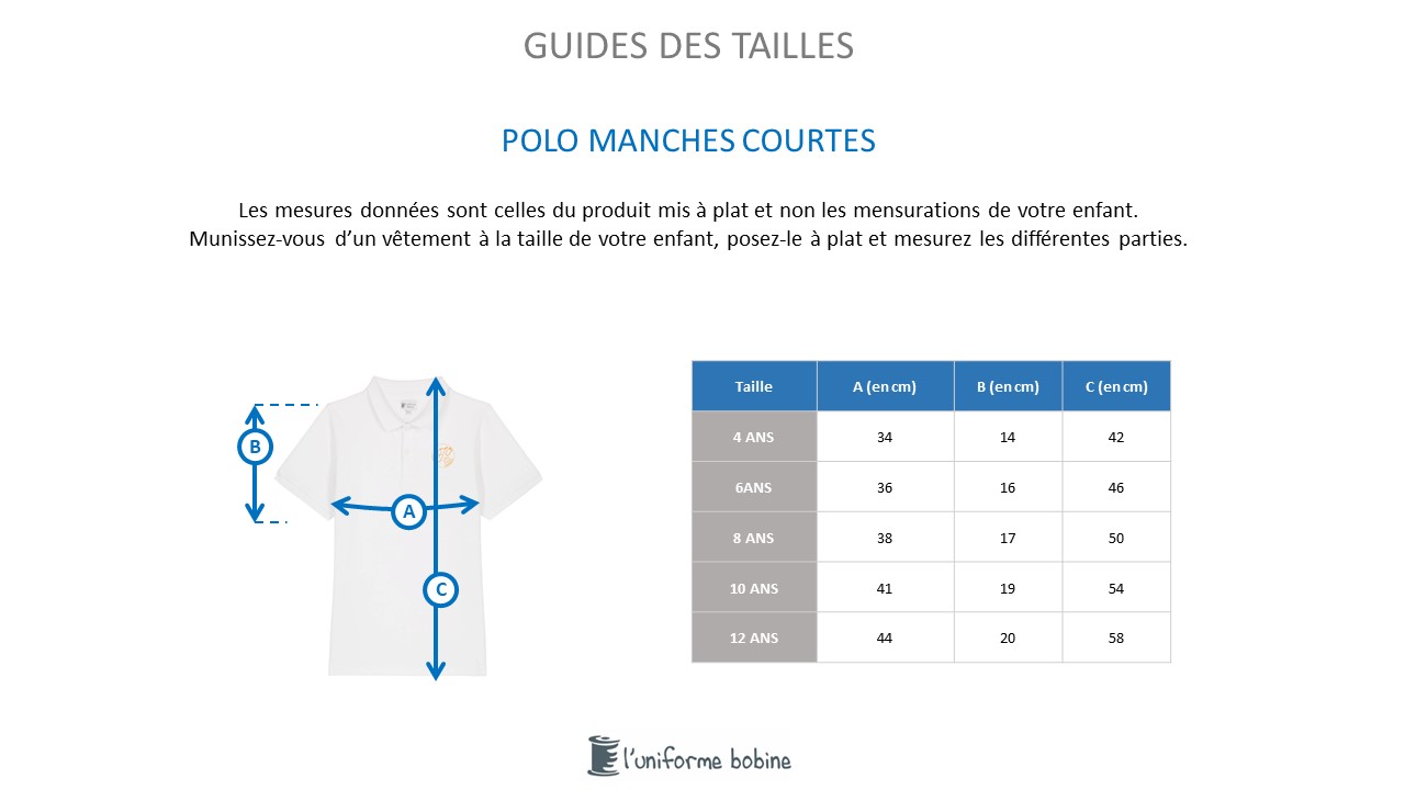 Guide des tailles