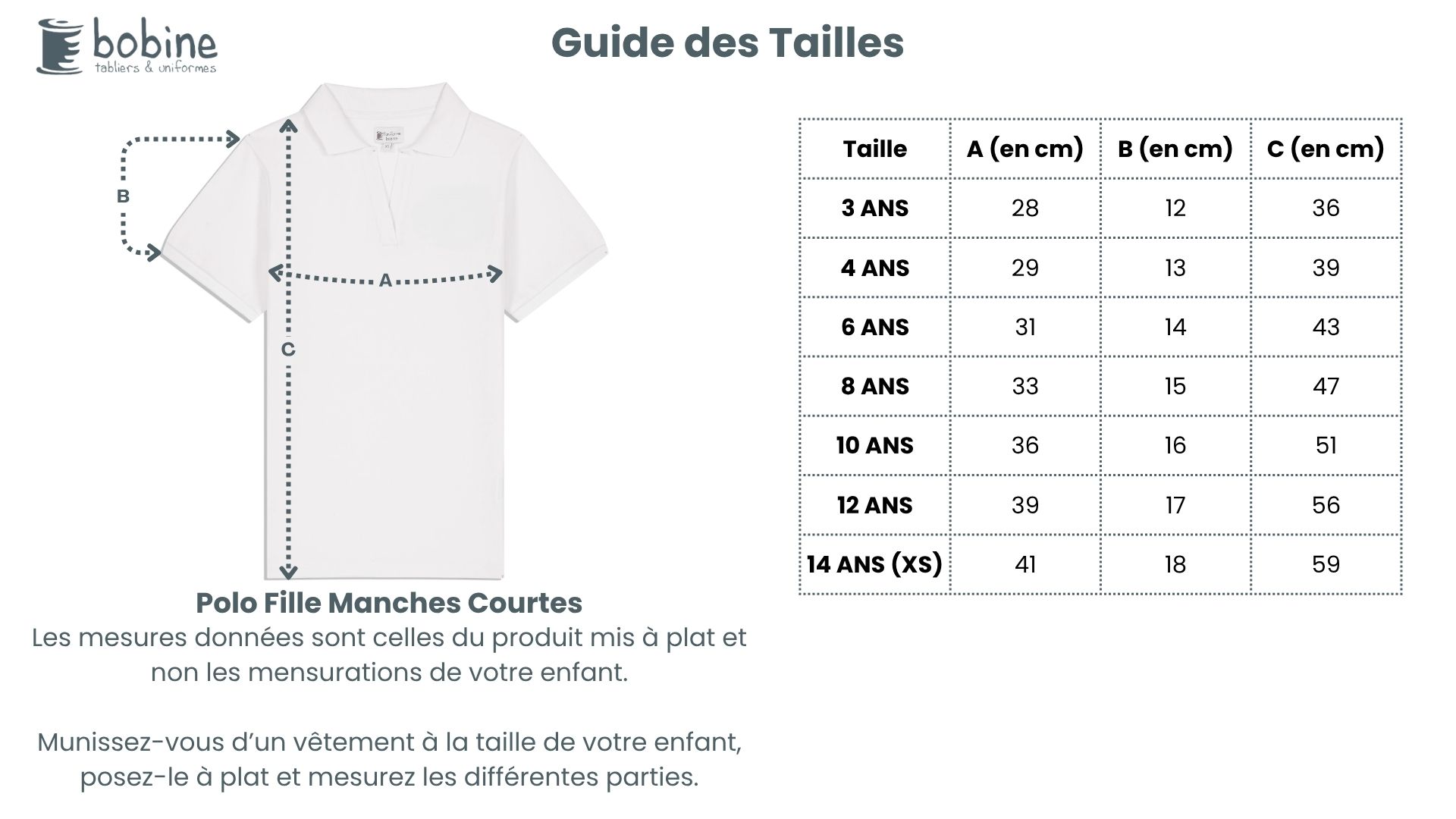Guide des tailles